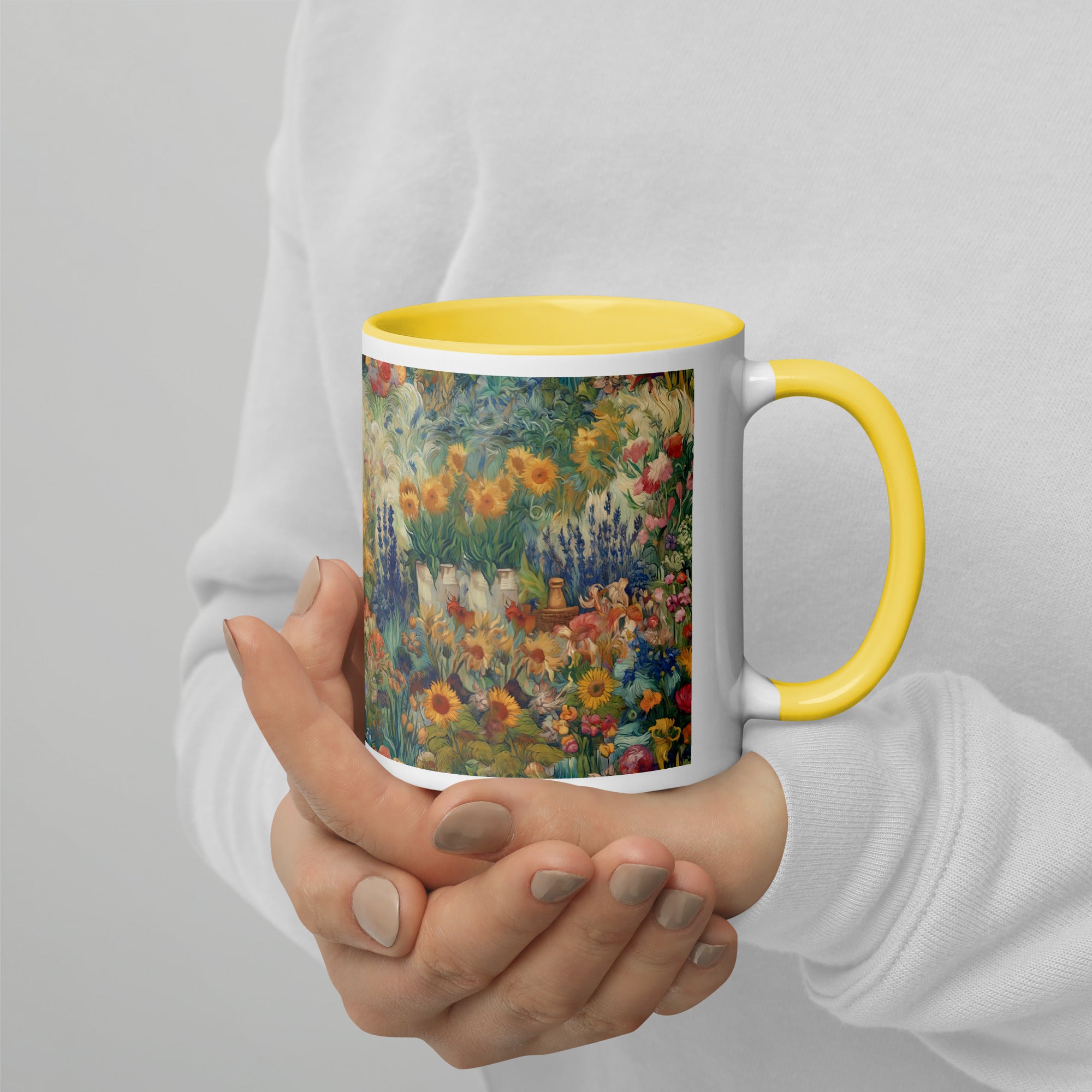 Keramiktasse „Garten von Arles“ von Vincent van Gogh, berühmtes Gemälde | Hochwertige Kunsttasse