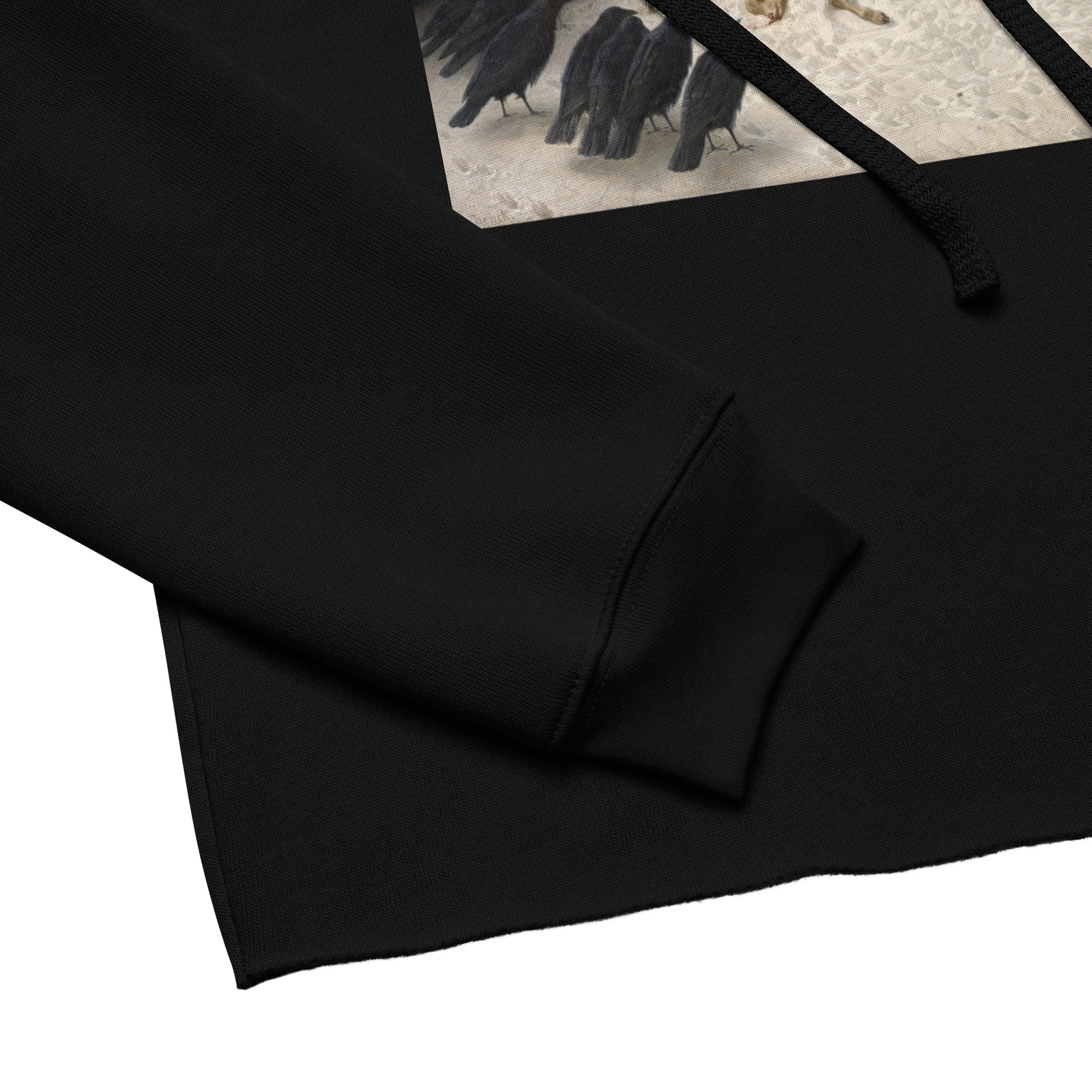 August Friedrich Schenck 'Anguish' Famous Painting Cropped Hoodie | Premium Art Cropped Hoodie