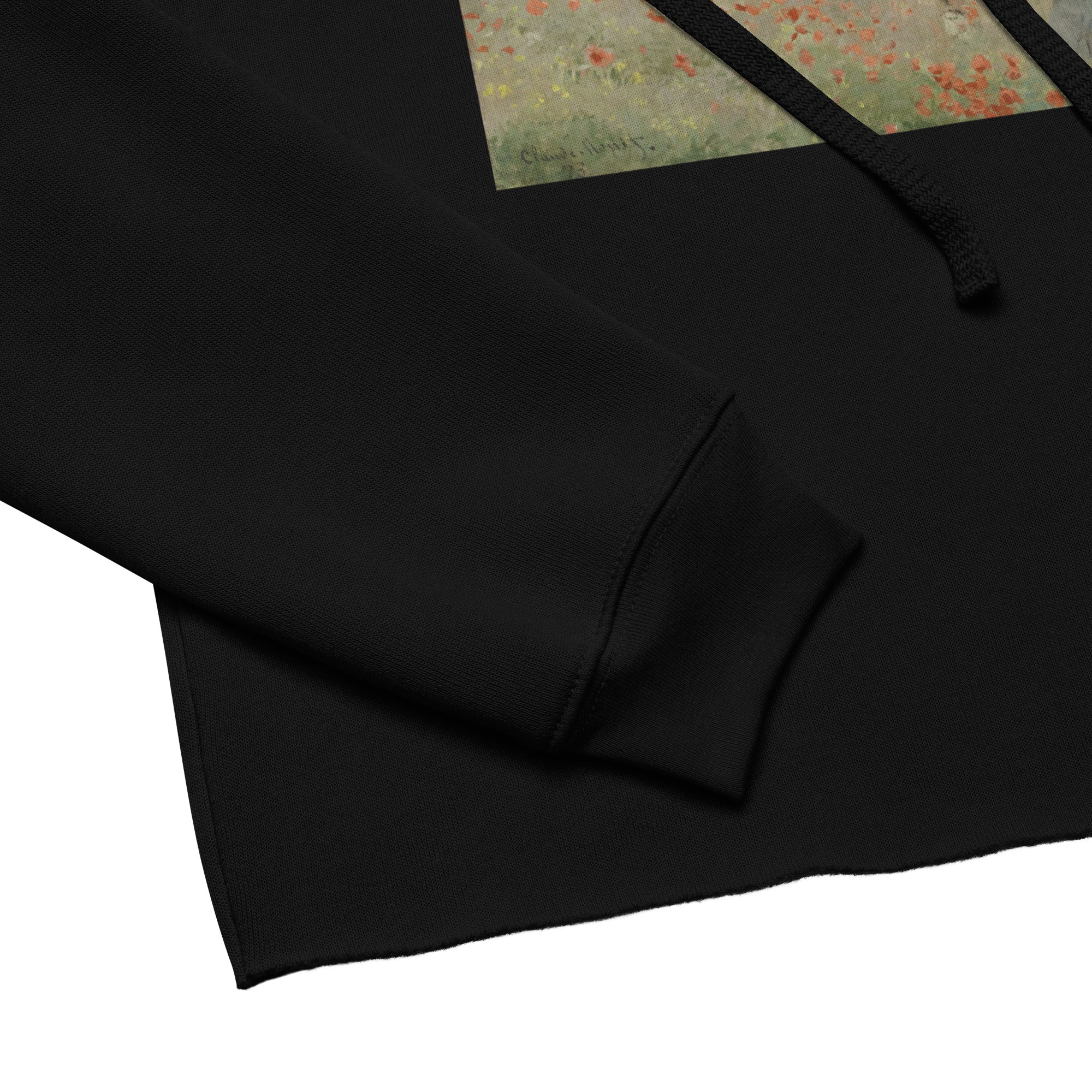 Claude Monet 'Poppies' Famous Painting Cropped Hoodie | Premium Art Cropped Hoodie