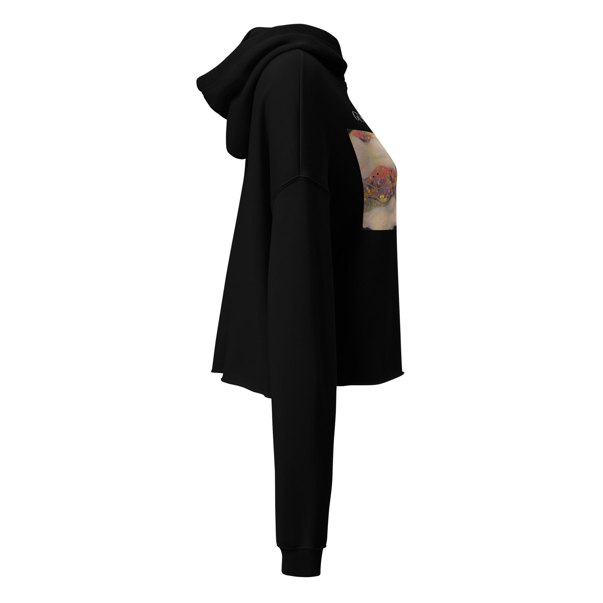 Gustav Klimt „Wasserschlangen II“ Berühmtes Gemälde Kurzer Hoodie | Premium Art Kurzer Hoodie