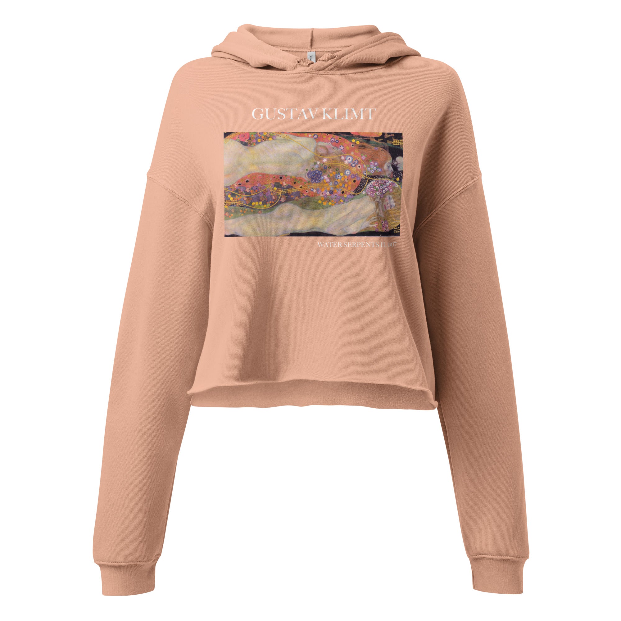 Gustav Klimt „Wasserschlangen II“ Berühmtes Gemälde Kurzer Hoodie | Premium Art Kurzer Hoodie