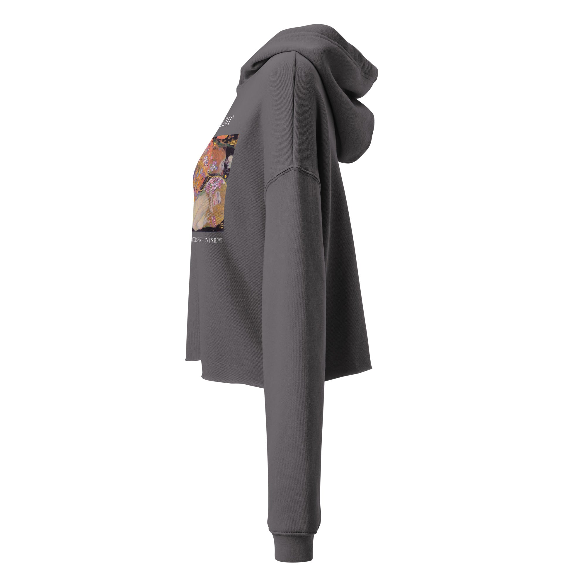 Gustav Klimt „Wasserschlangen II“ Berühmtes Gemälde Kurzer Hoodie | Premium Art Kurzer Hoodie