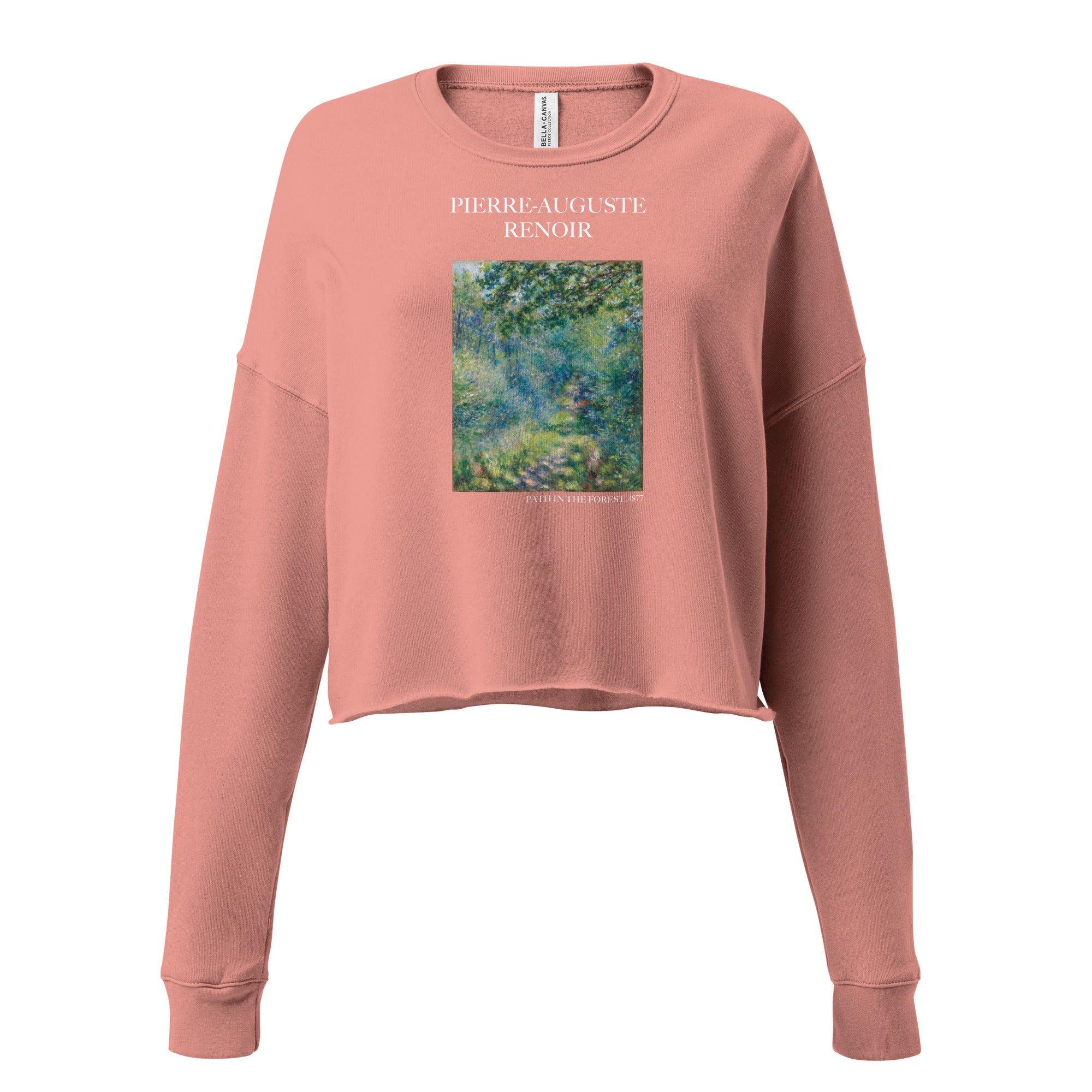 Pierre-Auguste Renoir – Kurzes Sweatshirt „Weg im Wald“ – berühmtes Gemälde – Premium-Kunst-Kurzpullover