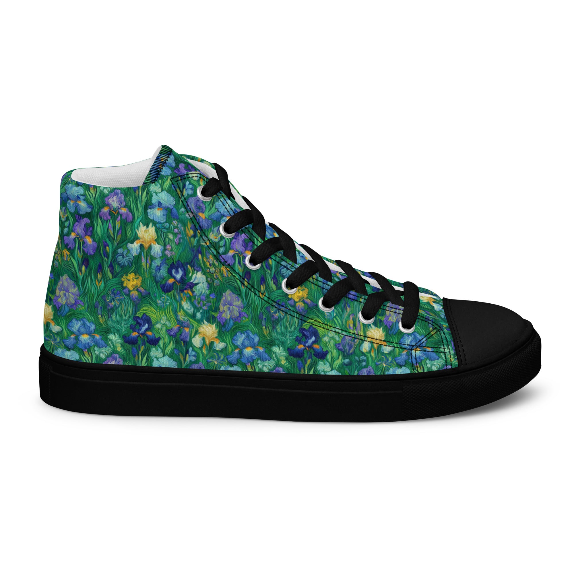 Vincent van Gogh 'Irises' High Top Shoes | Premium Art High Top Sneakers for Women