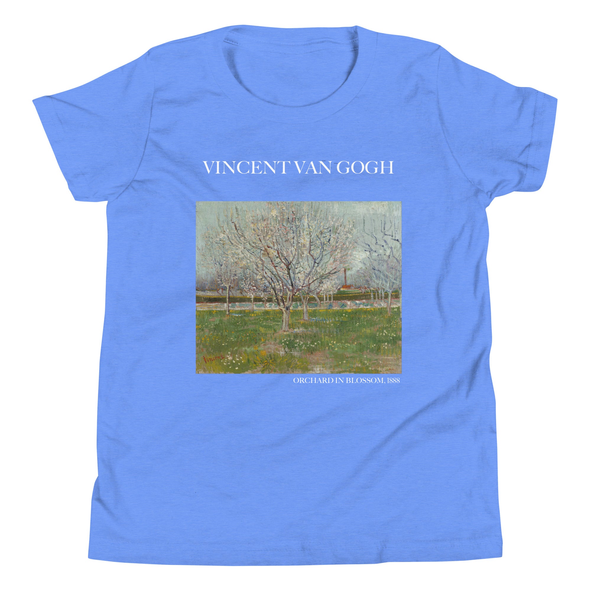 Vincent van Gogh „Blühender Obstgarten“, berühmtes Gemälde, kurzärmeliges T-Shirt | Premium-Kunst-T-Shirt für Jugendliche
