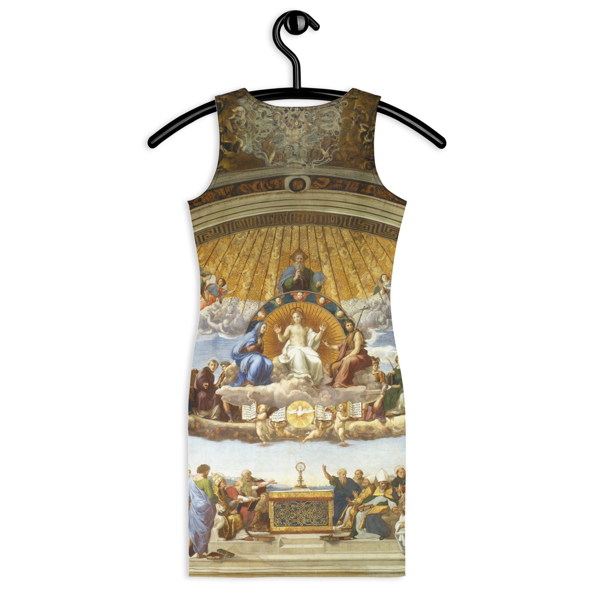 Raphael 'Disputation of the Holy Sacrament' Famous Painting Bodycon Dress | Premium Art Dress
