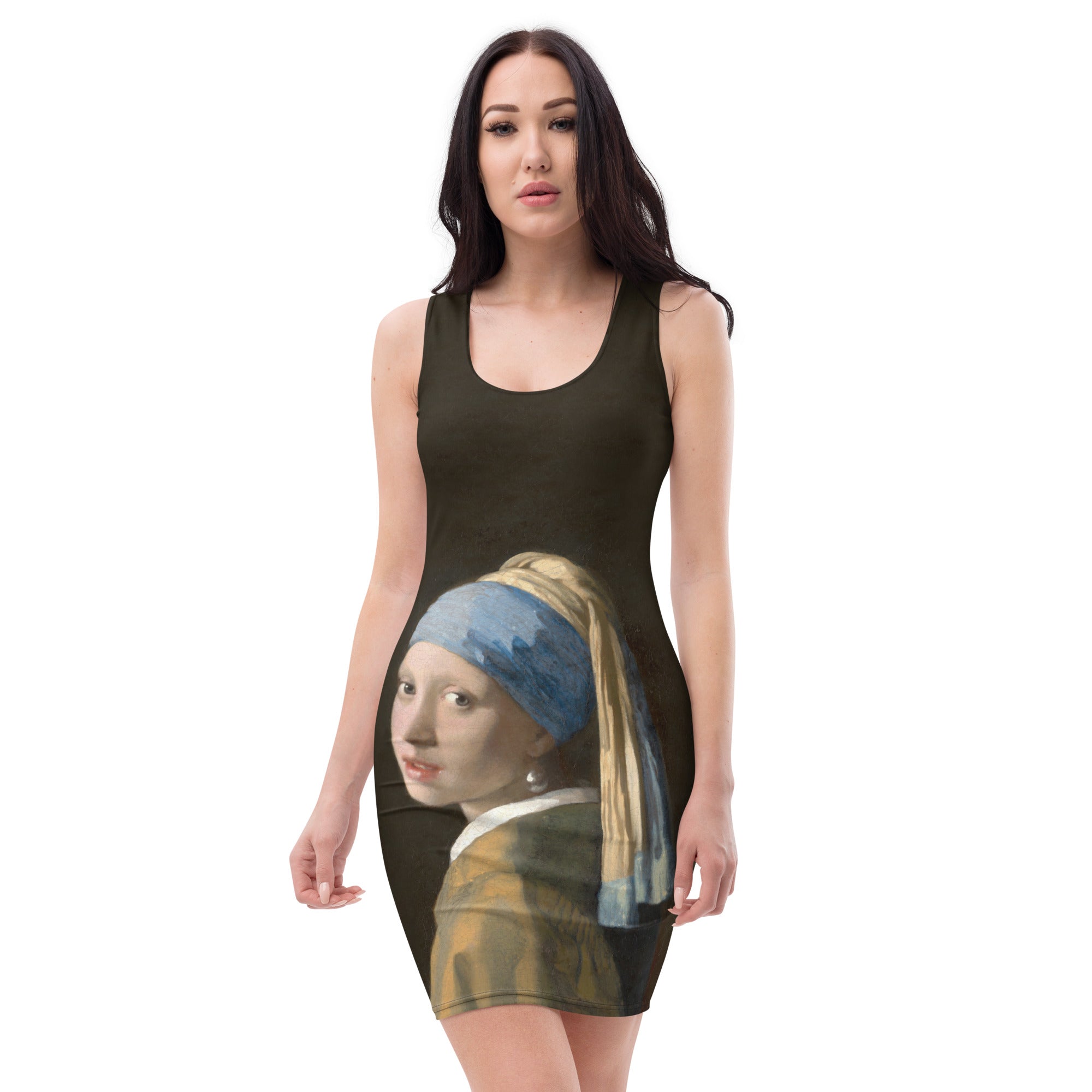 Johannes Vermeer „Mädchen mit dem Perlenohrring“ Figurbetontes Kleid