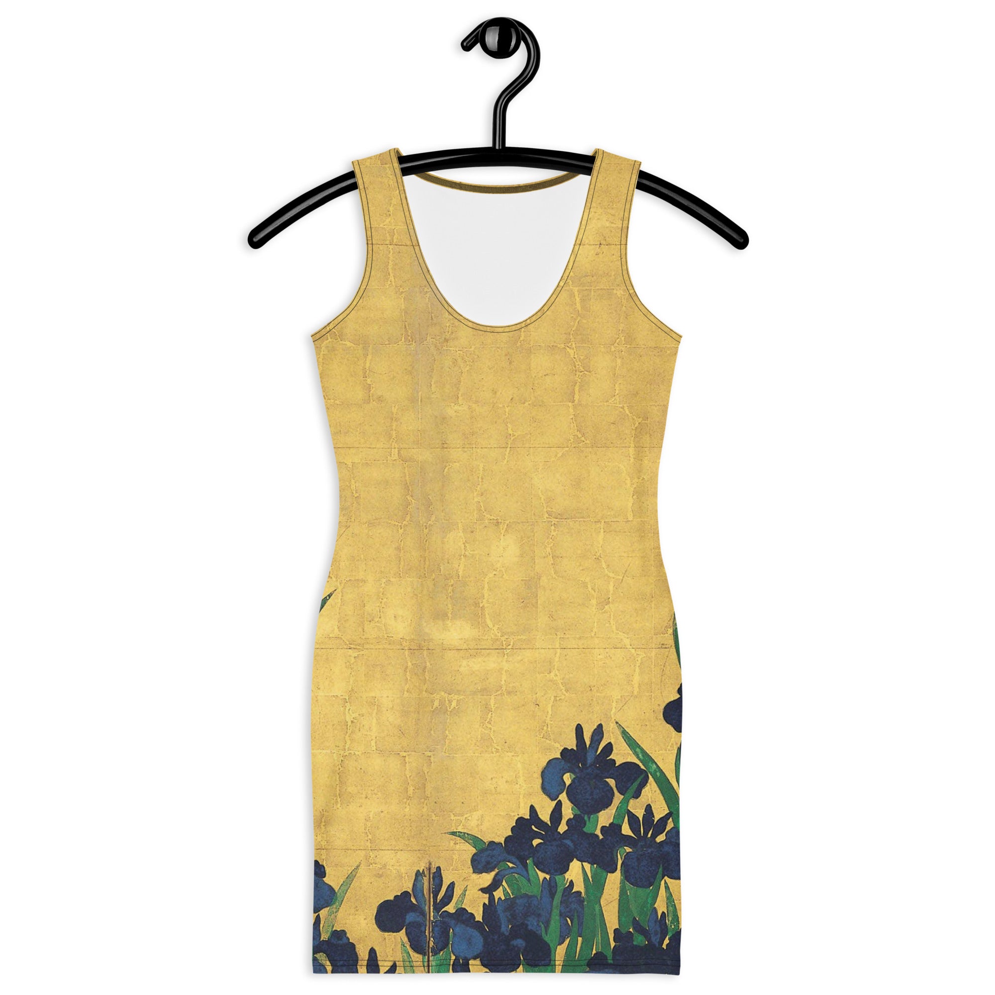 Ogata Kōrin ‘Irises’ Famous Painting Bodycon Dress | Premium Art Dress
