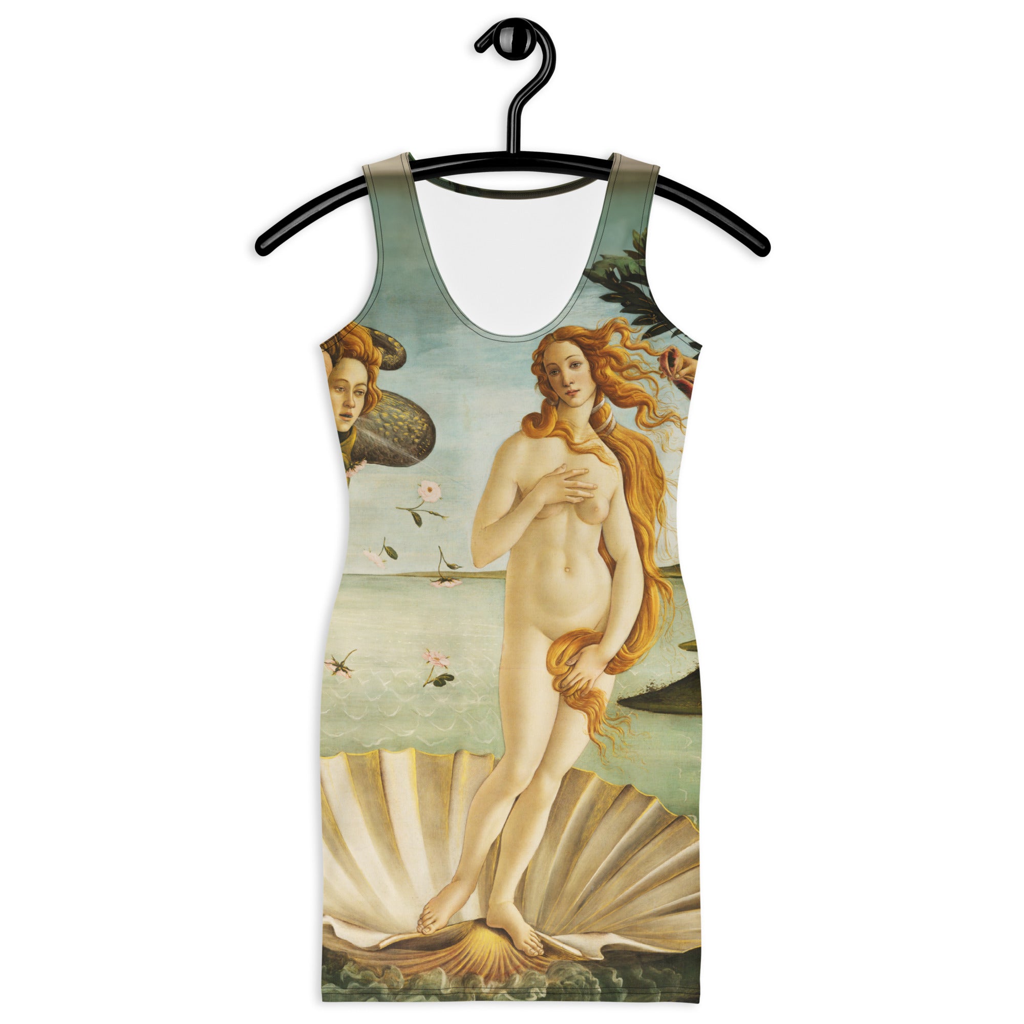 Figurbetontes Kleid „Die Geburt der Venus“ von Sandro Botticelli, berühmtes Gemälde | Hochwertiges Kunstkleid
