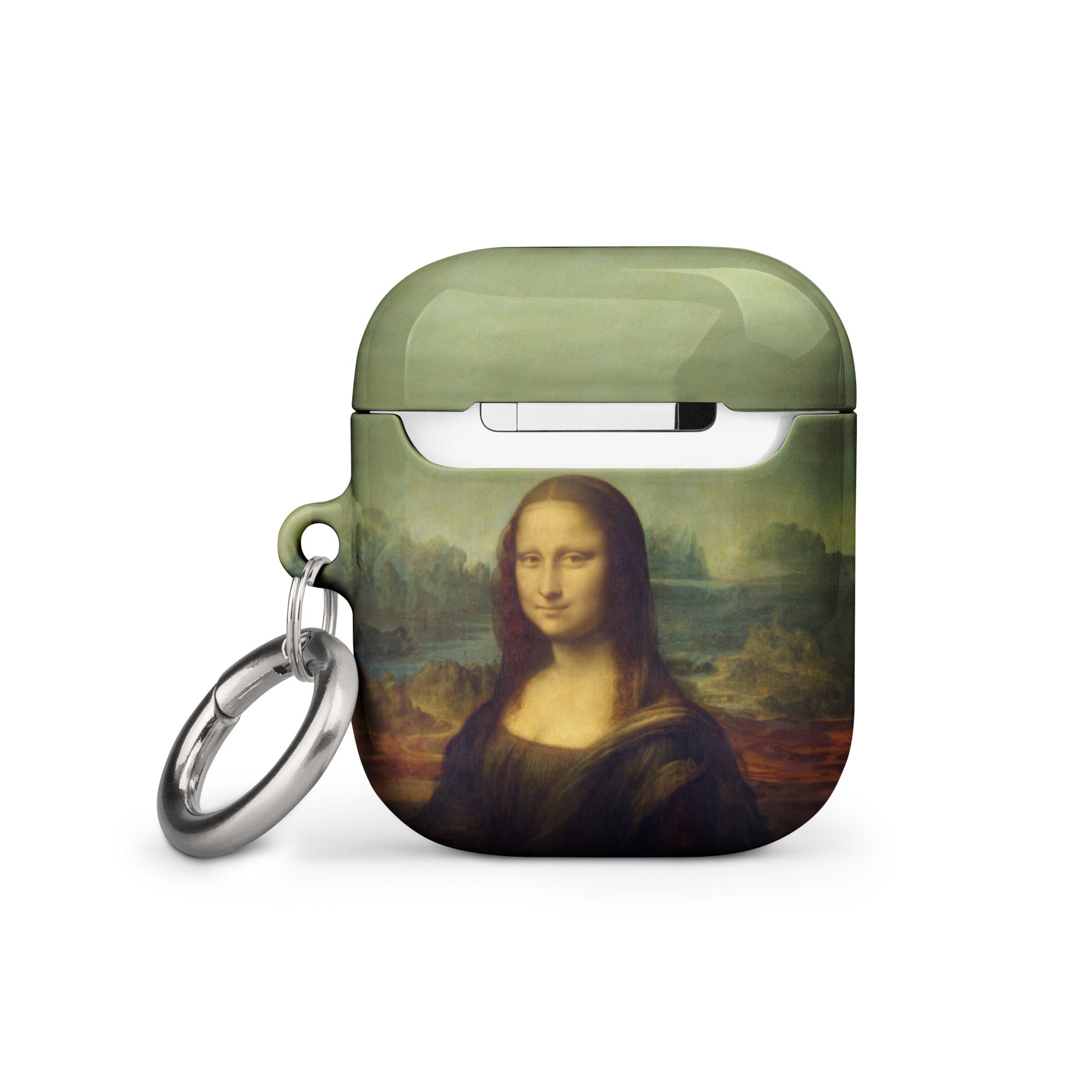 AirPods®-Hülle „Mona Lisa“ von Leonardo da Vinci, berühmtes Gemälde | Premium-Kunsthülle für AirPods® 