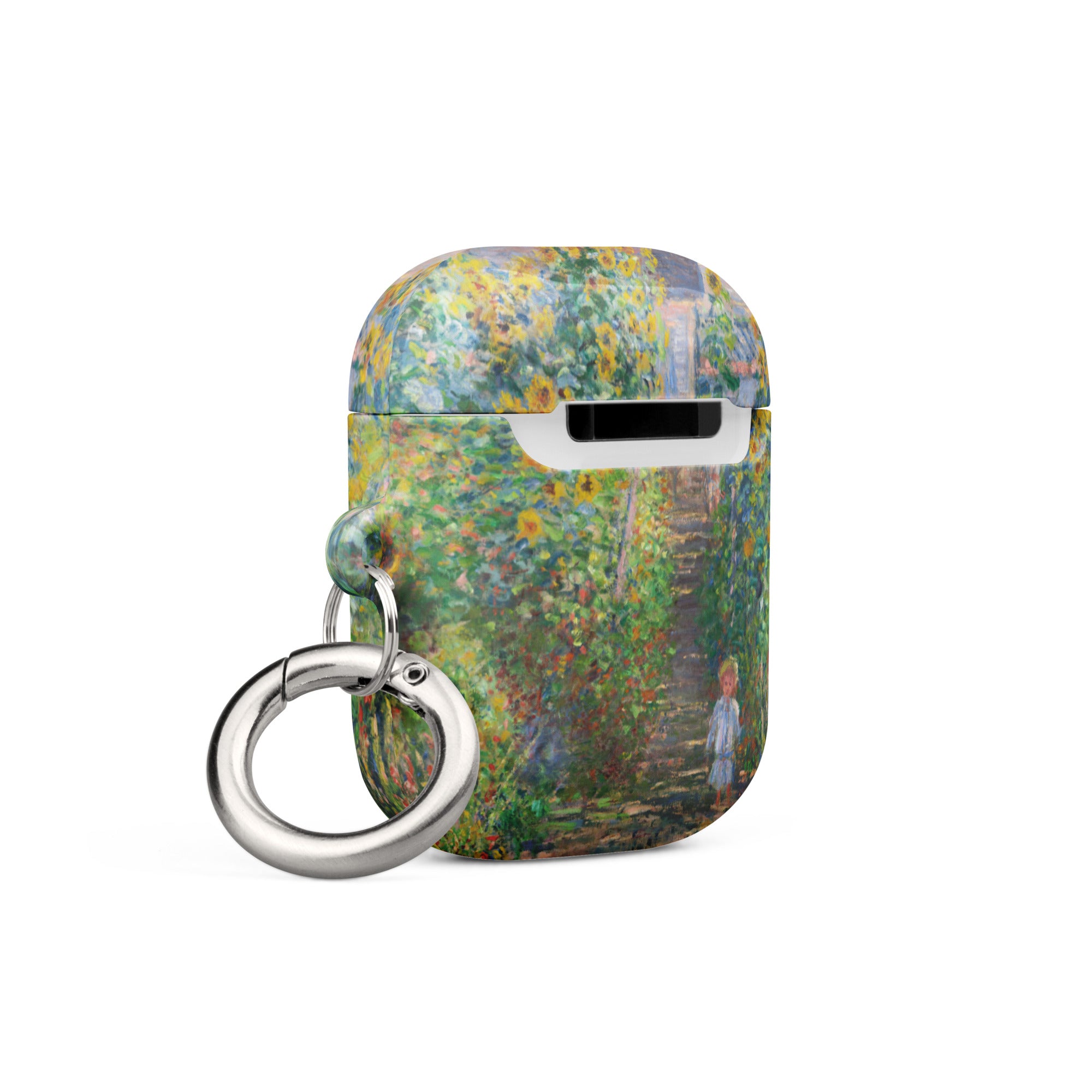 Claude Monet „Der Garten des Künstlers in Vétheuil“ – berühmtes Gemälde – AirPods®-Hülle | Premium-Kunsthülle für AirPods®