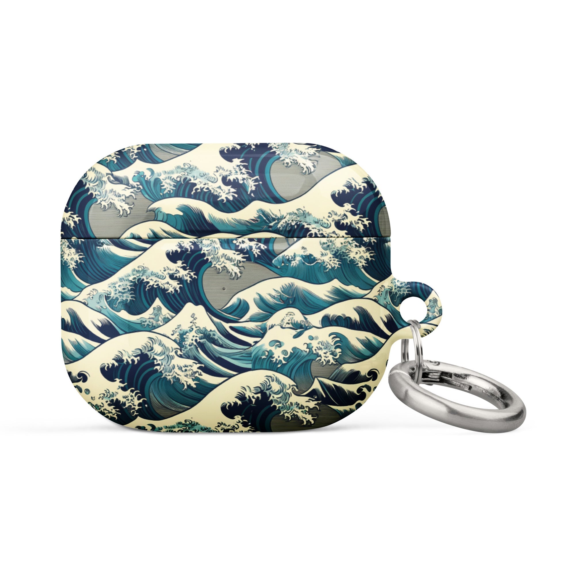 Hokusai „Die große Welle vor Kanagawa“ – berühmtes Gemälde – AirPods®-Hülle | Premium-Kunsthülle für AirPods®