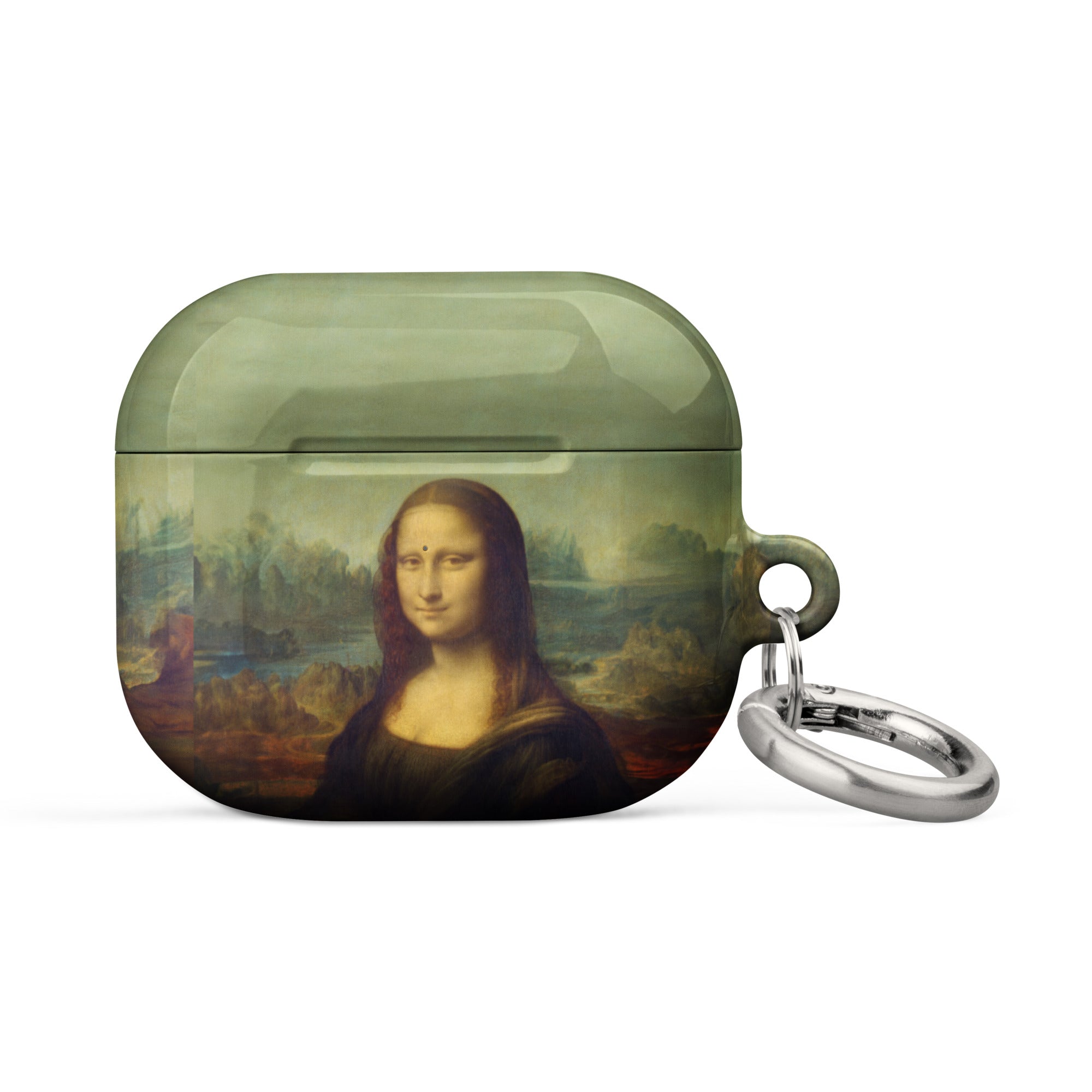 AirPods®-Hülle „Mona Lisa“ von Leonardo da Vinci, berühmtes Gemälde | Premium-Kunsthülle für AirPods® 