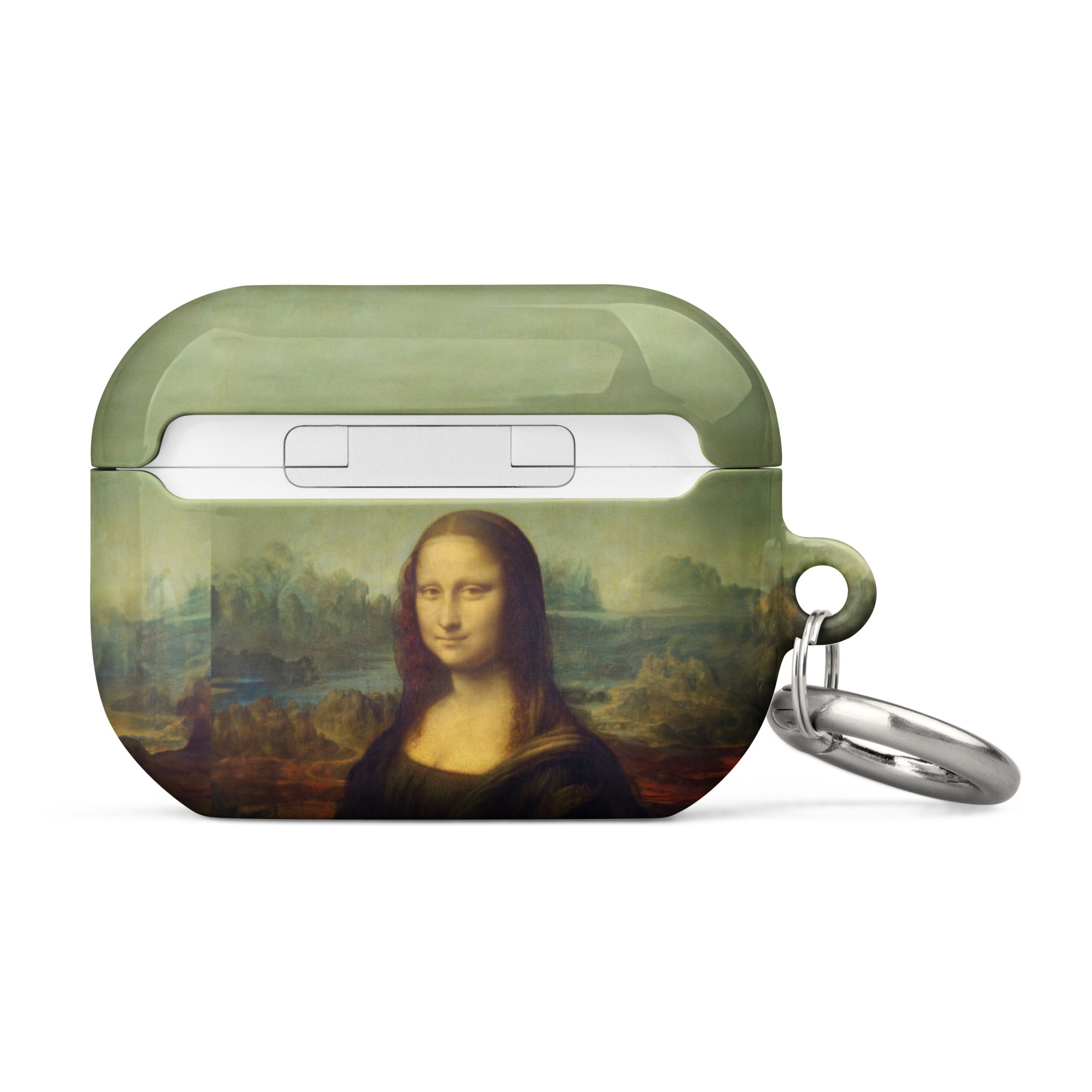 AirPods®-Hülle „Mona Lisa“ von Leonardo da Vinci, berühmtes Gemälde | Premium-Kunsthülle für AirPods® 