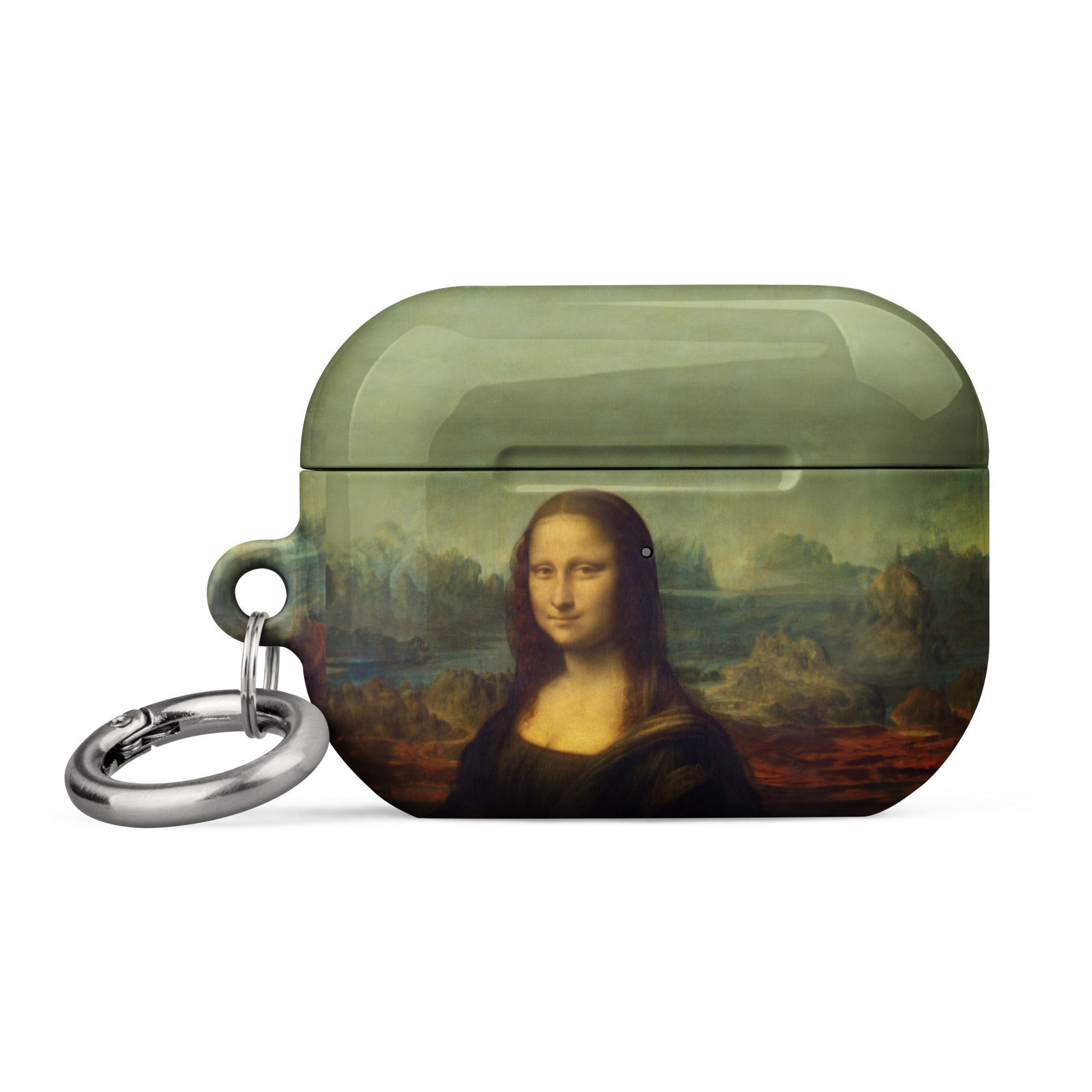 AirPods®-Hülle „Mona Lisa“ von Leonardo da Vinci, berühmtes Gemälde | Premium-Kunsthülle für AirPods® 