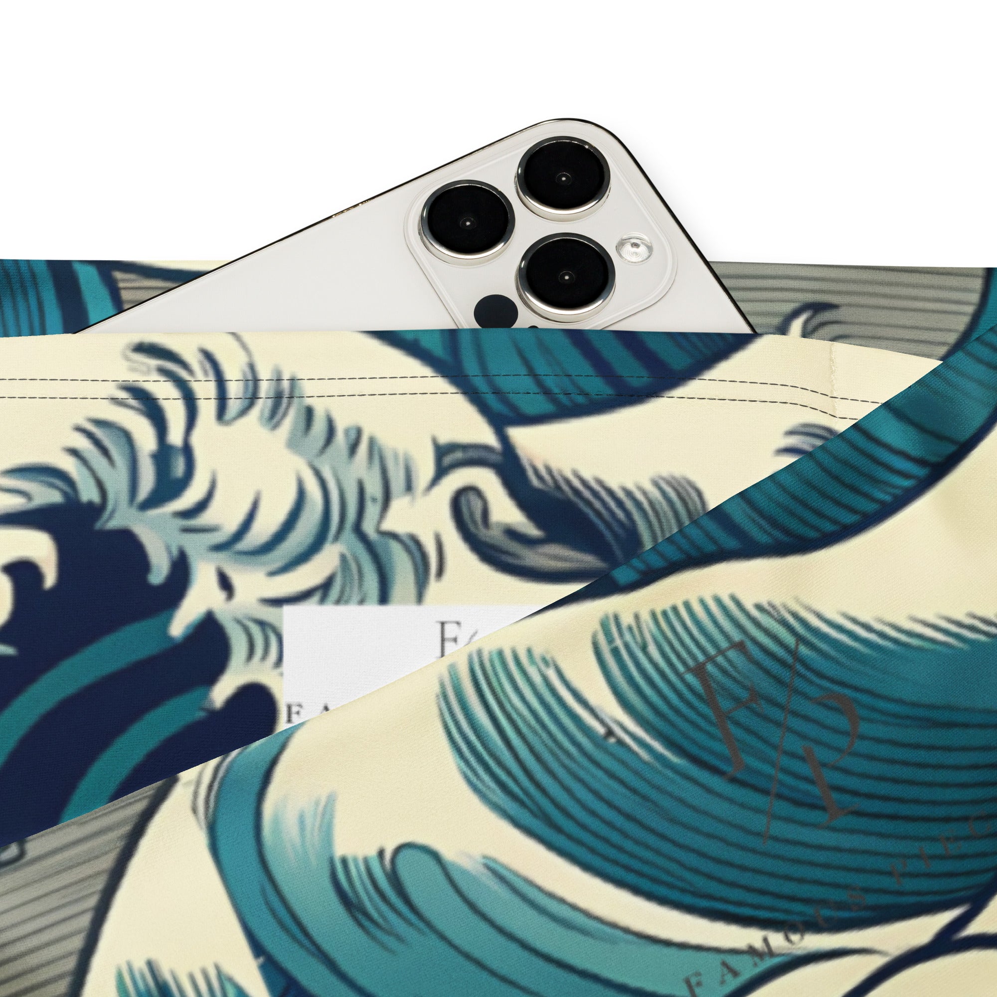 Schlagleggings „Die große Welle vor Kanagawa“ von Hokusai, berühmtes Gemälde | Schlagleggings für hochwertige Kunstwerke