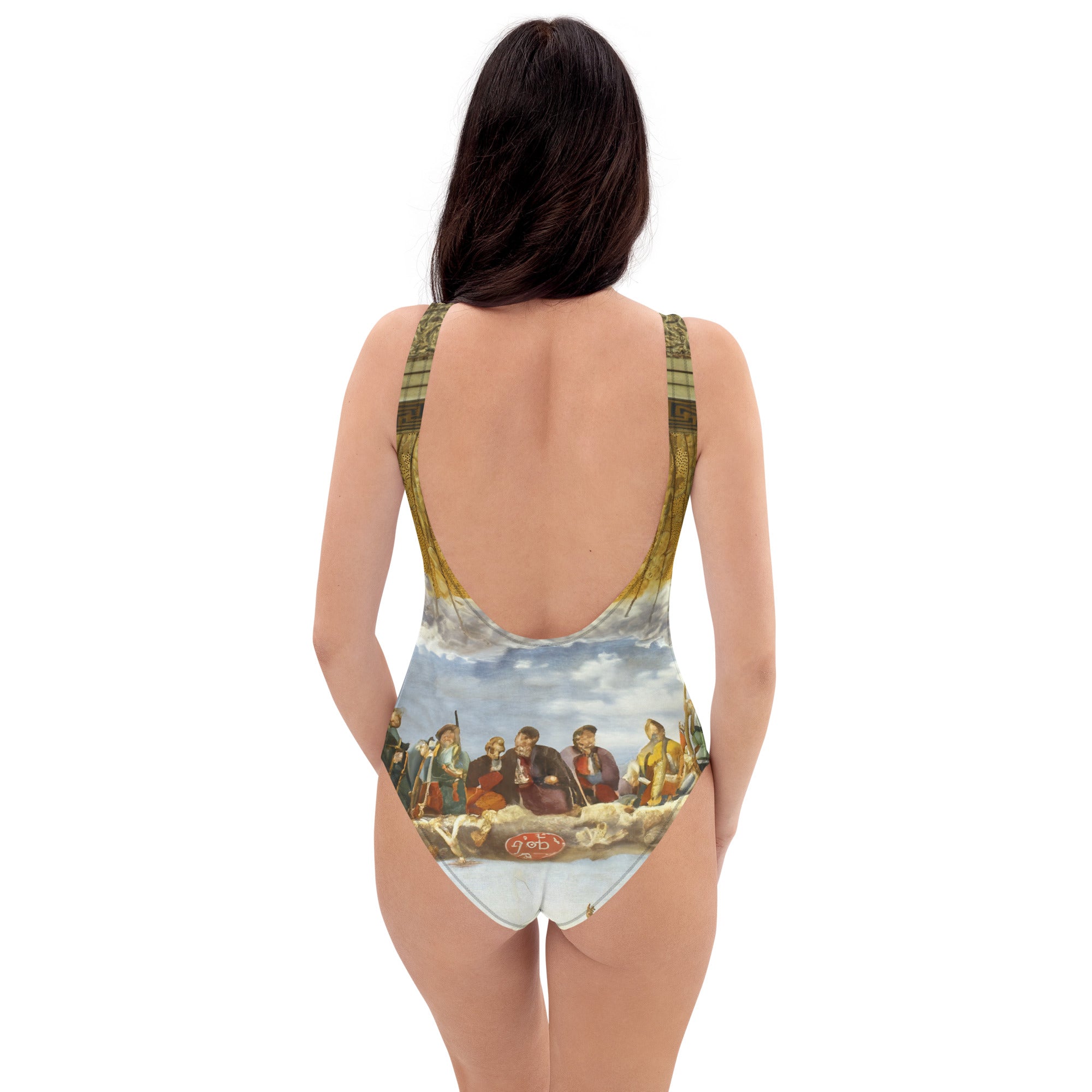 Raphael 'Disputation of the Holy Sacrament' Famous Painting Swimsuit | Premium Art One Piece Swimsuit