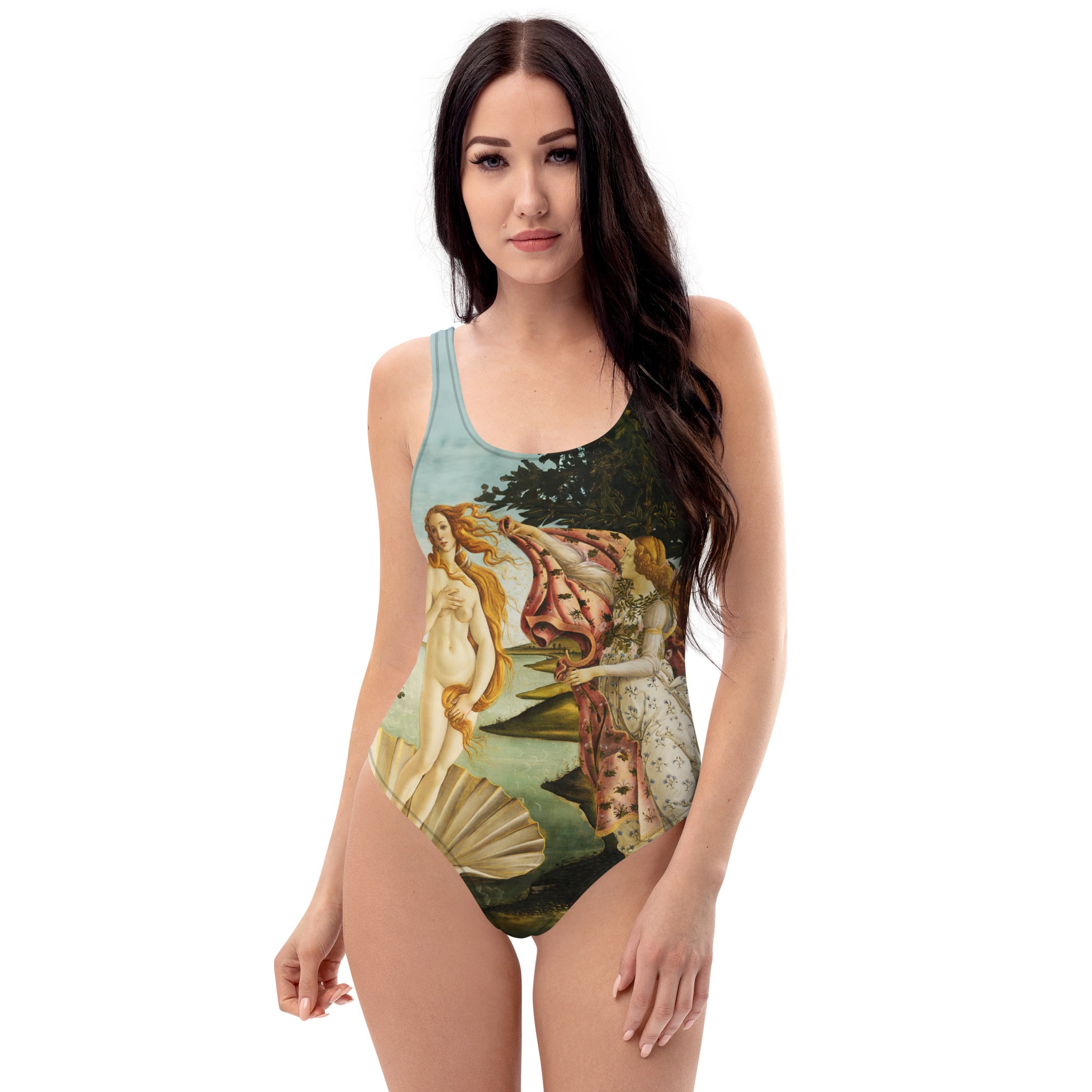 Sandro Botticelli 'The Birth of Venus' Famous Painting Swimsuit | Premium Art One Piece Swimsuit