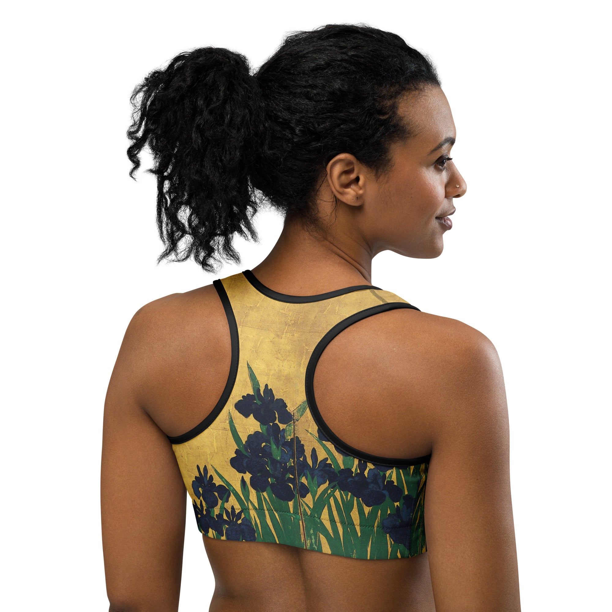 Ogata Kōrin ‘Irises’ Sports Bra | Premium Art Sports Bra