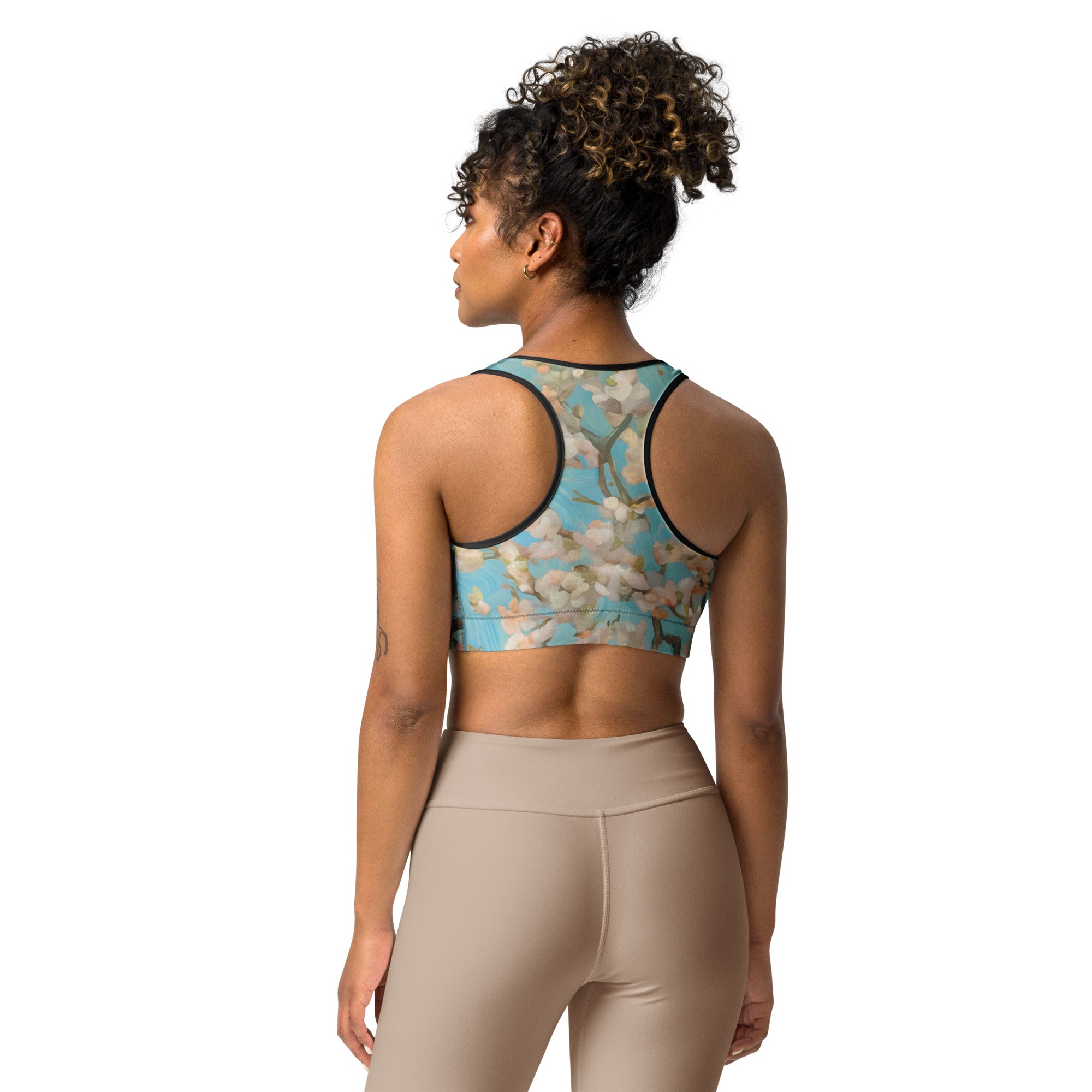 Vincent van Gogh 'Orchard in Blossom' Famous Painting Sports Bra | Premium Art Sports Bra