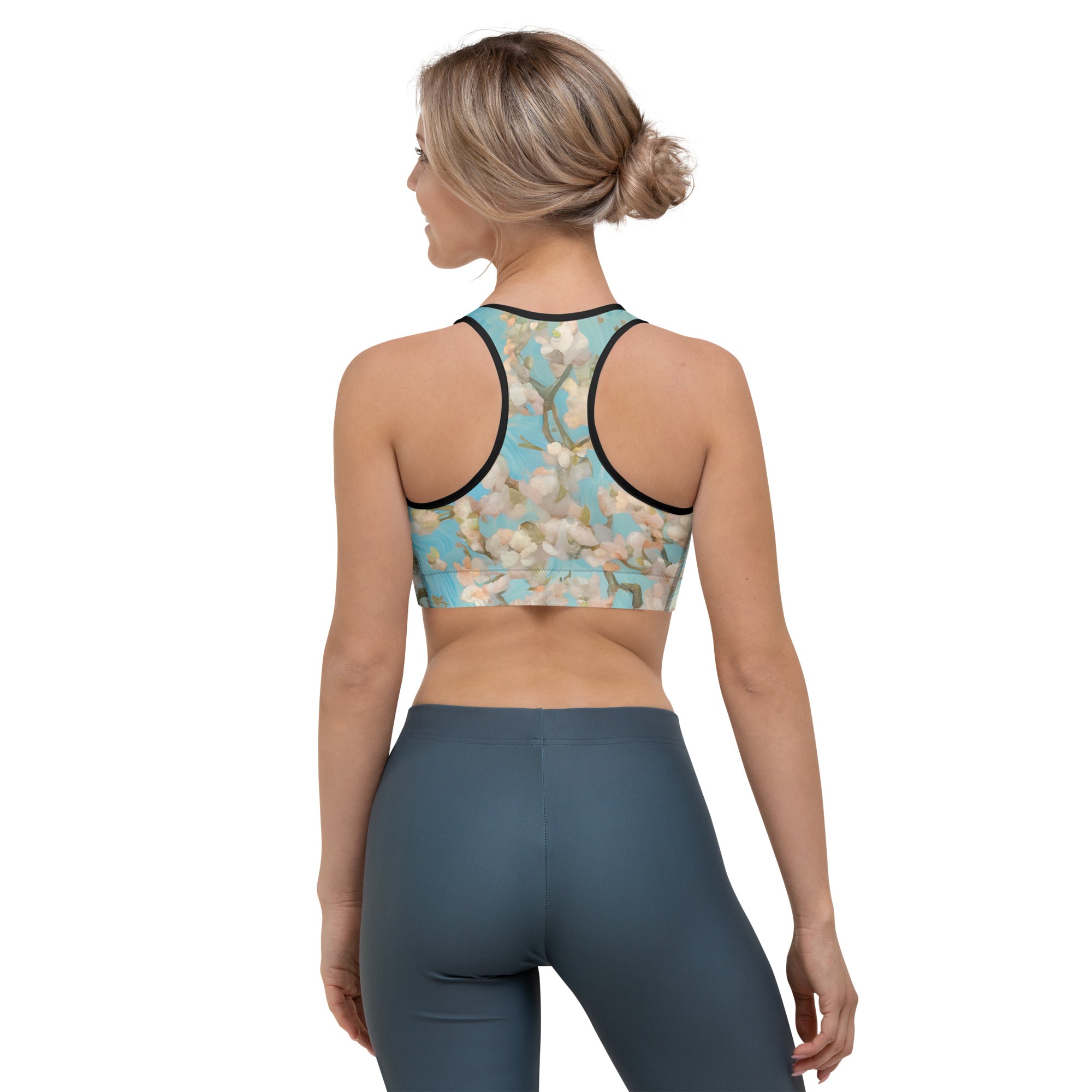 Vincent van Gogh 'Orchard in Blossom' Famous Painting Sports Bra | Premium Art Sports Bra