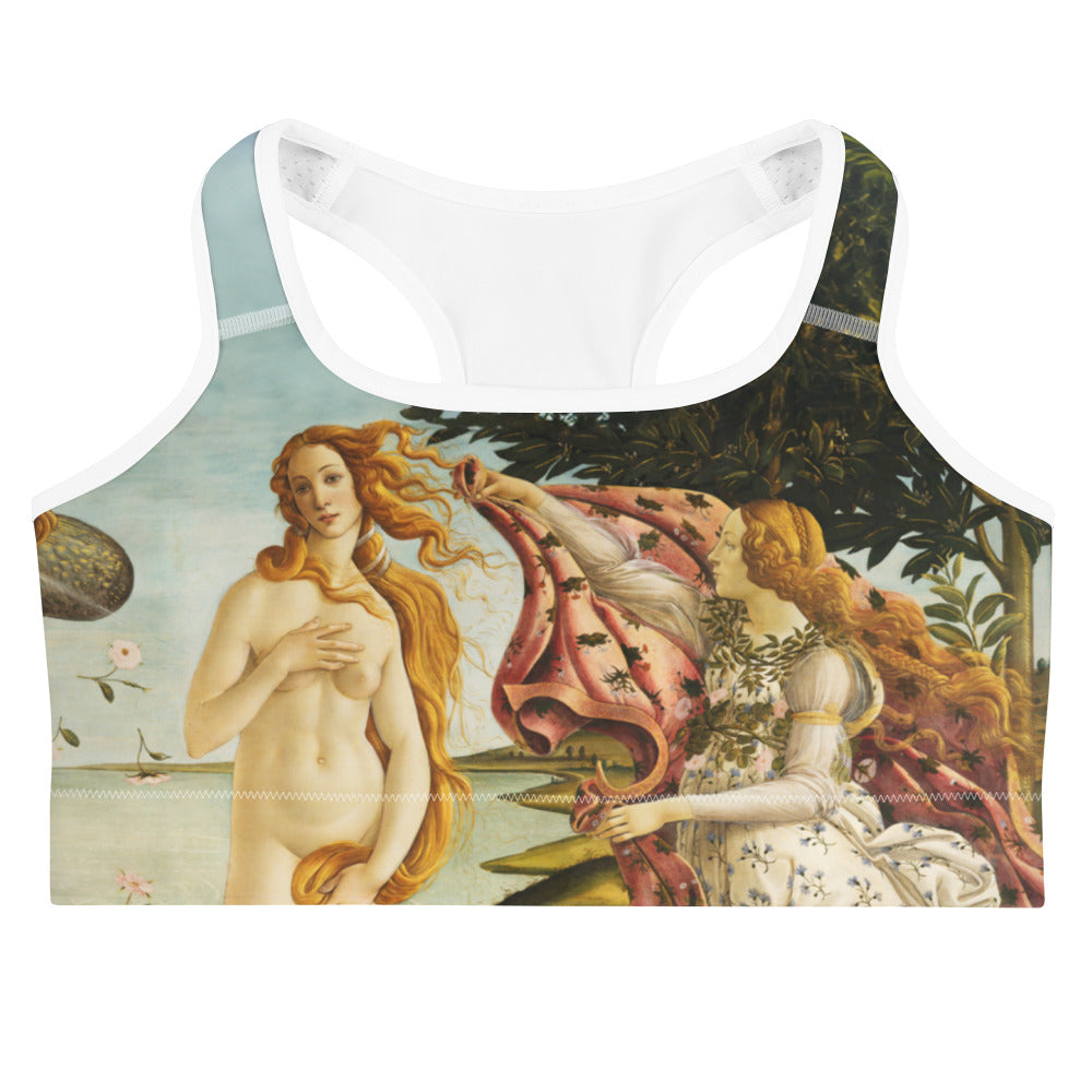 Sandro Botticelli „Die Geburt der Venus“ – Sport-BH mit berühmtem Gemälde | Premium Art Sport-BH