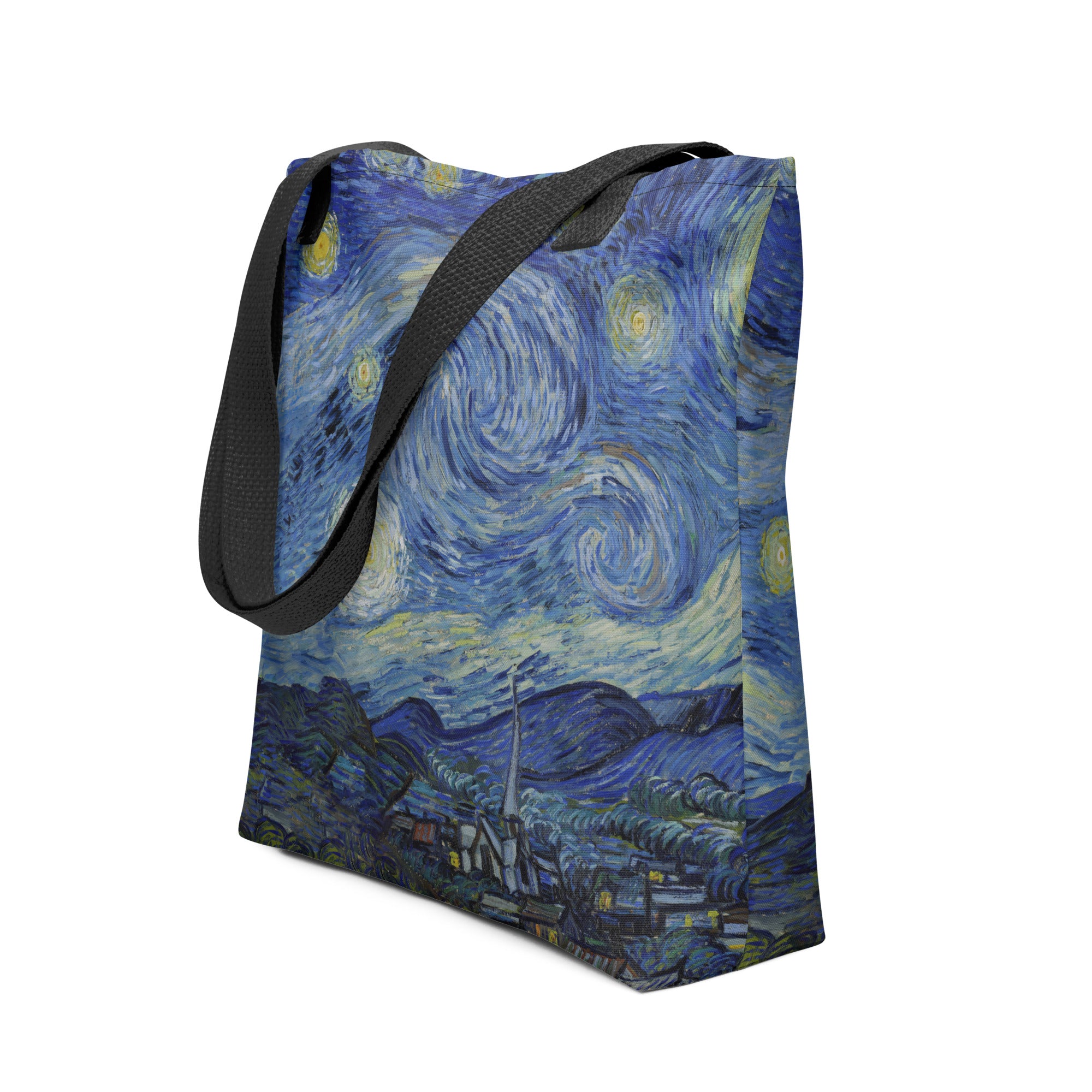 Einkaufstasche „Sternennacht“ von Vincent van Gogh, berühmtes Gemälde | Einkaufstasche mit Allover-Kunstdruck
