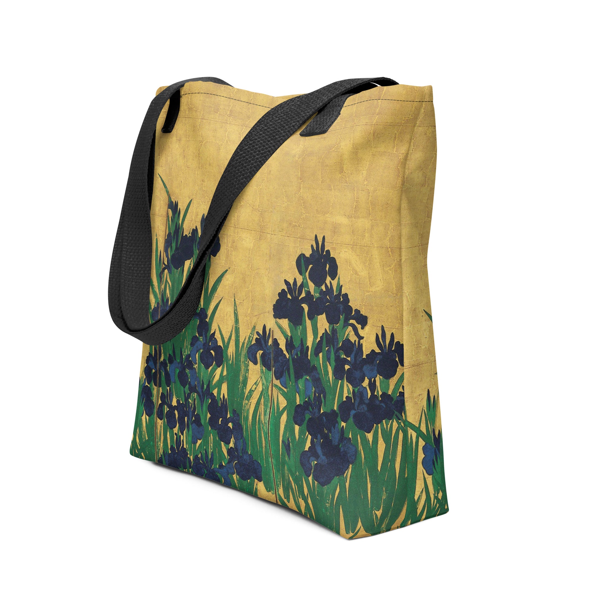 Ogata Kōrin ‘Irises’ Famous Painting Totebag | Allover Print Art Tote Bag