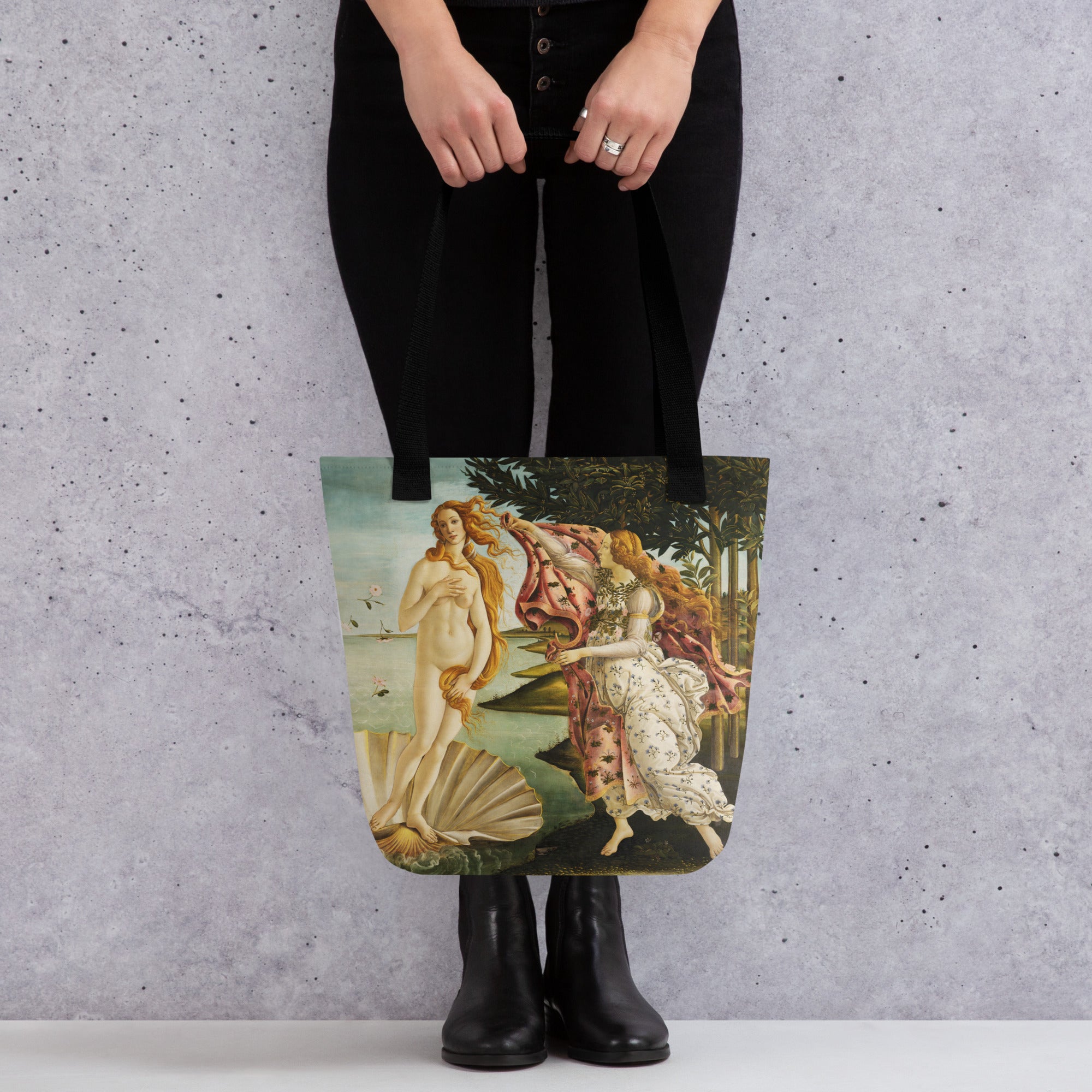 Sandro Botticelli 'The Birth of Venus' Famous Painting Totebag | Allover Print Art Tote Bag