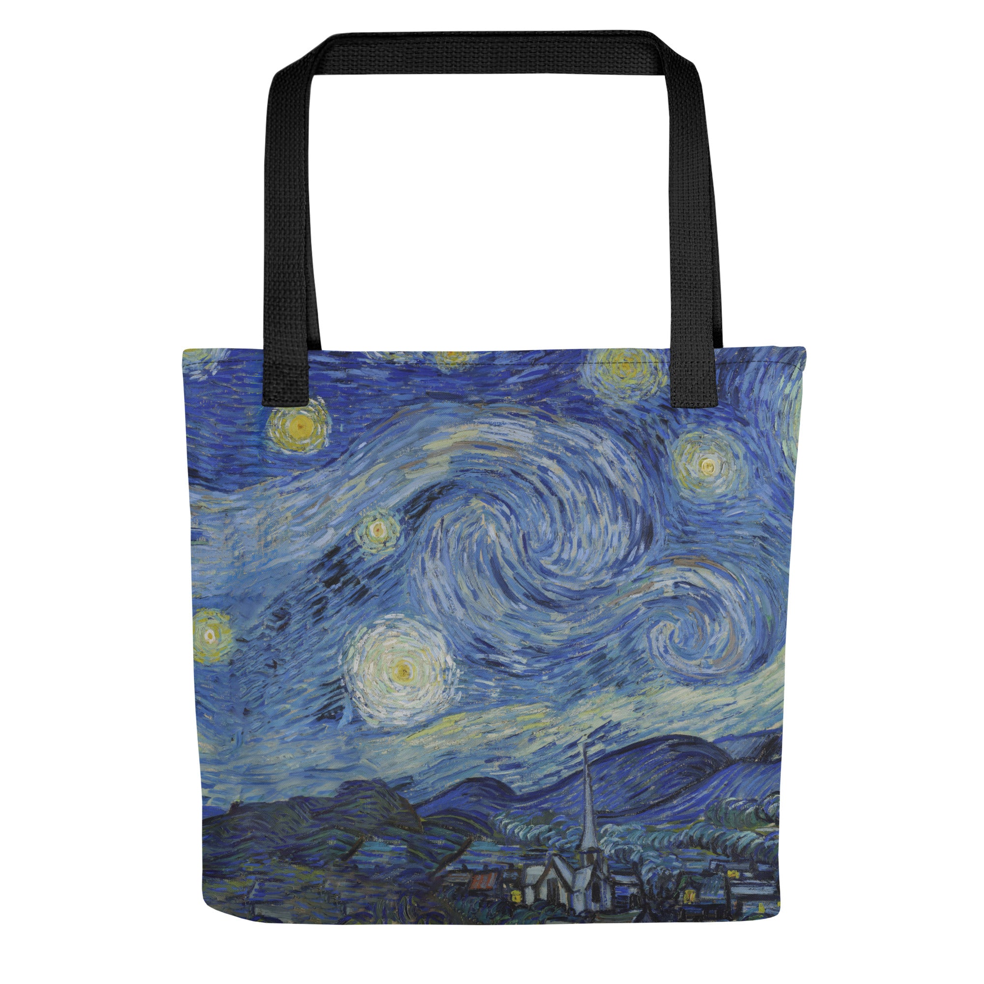 Einkaufstasche „Sternennacht“ von Vincent van Gogh, berühmtes Gemälde | Einkaufstasche mit Allover-Kunstdruck