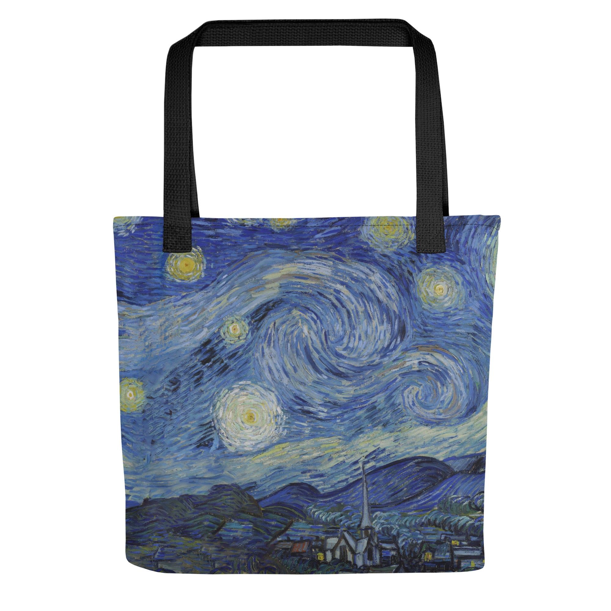 Vincent van Gogh 'Starry Night' Famous Painting Totebag | Allover Print Art Tote Bag