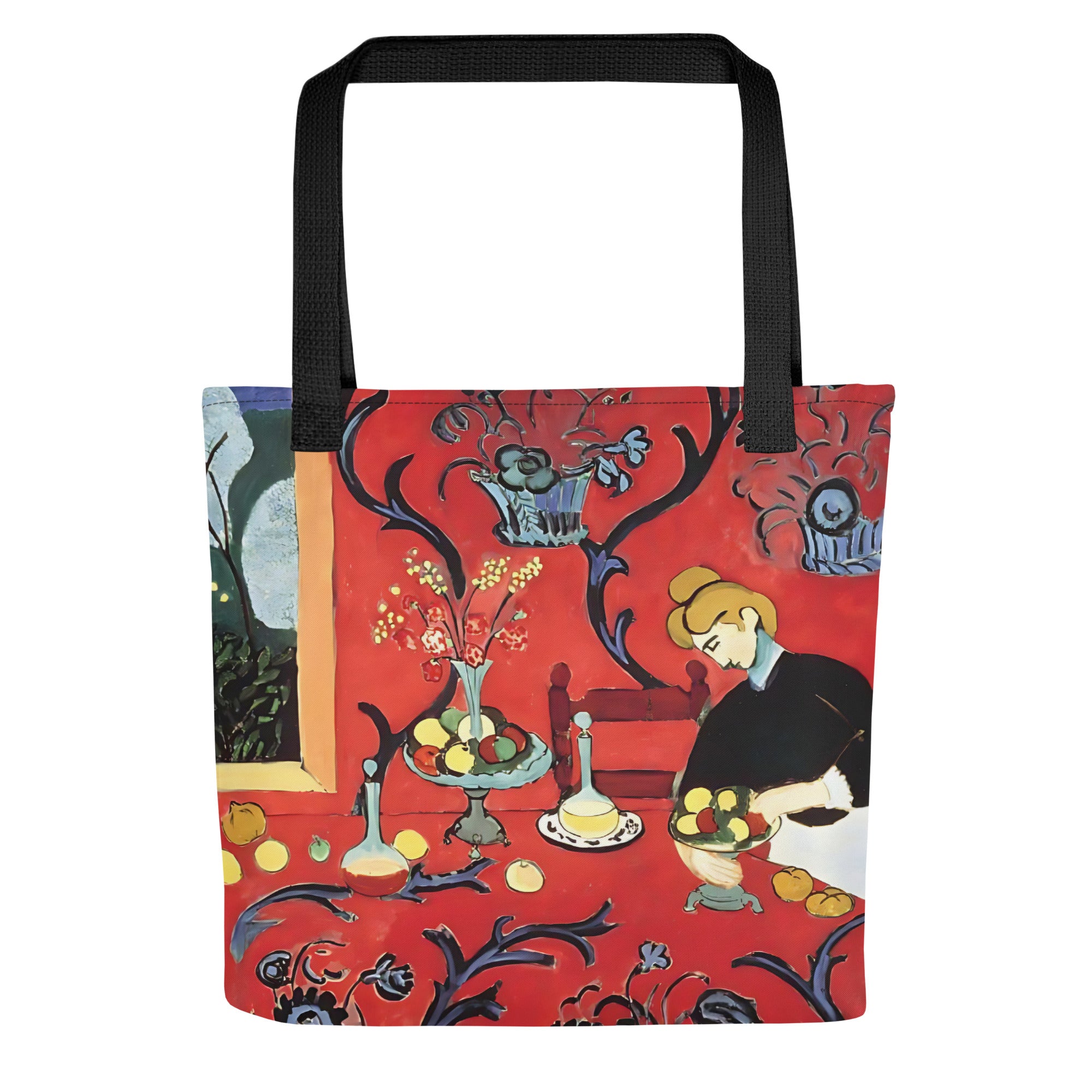 Henri Matisse ‘The Red Room’ Famous Painting Totebag | Allover Print Art Tote Bag
