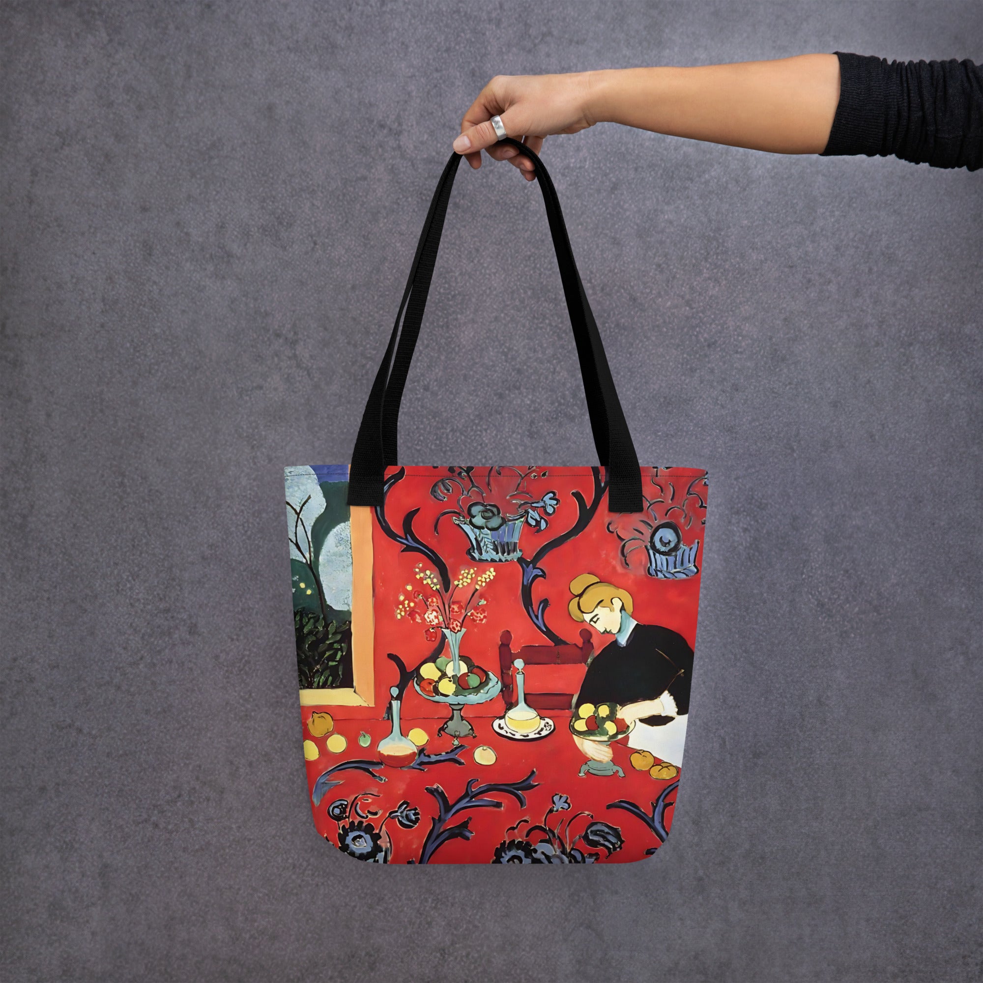 Henri Matisse ‘The Red Room’ Famous Painting Totebag | Allover Print Art Tote Bag