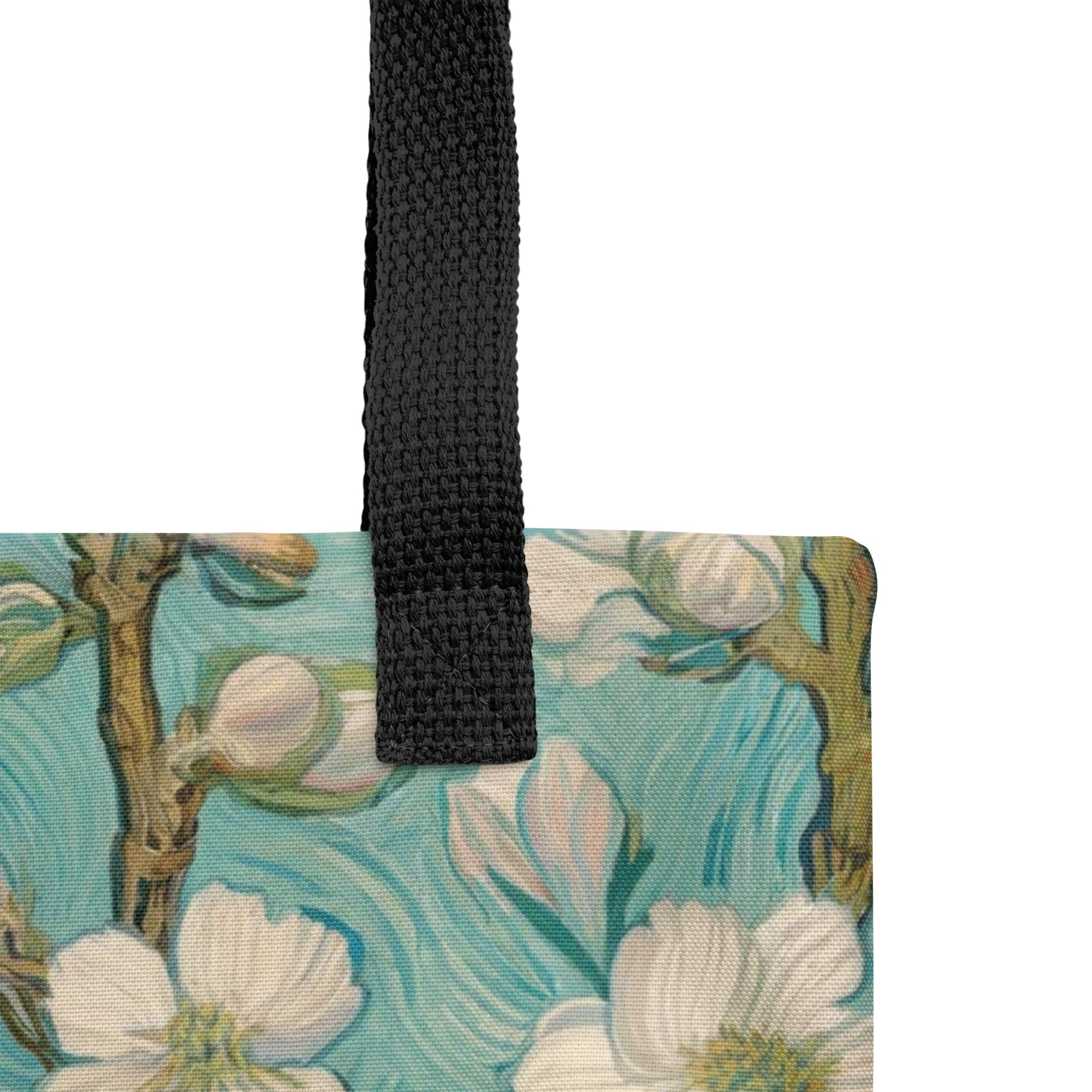 Vincent van Gogh 'Almond Blossom' Famous Painting Totebag | Allover Print Art Tote Bag