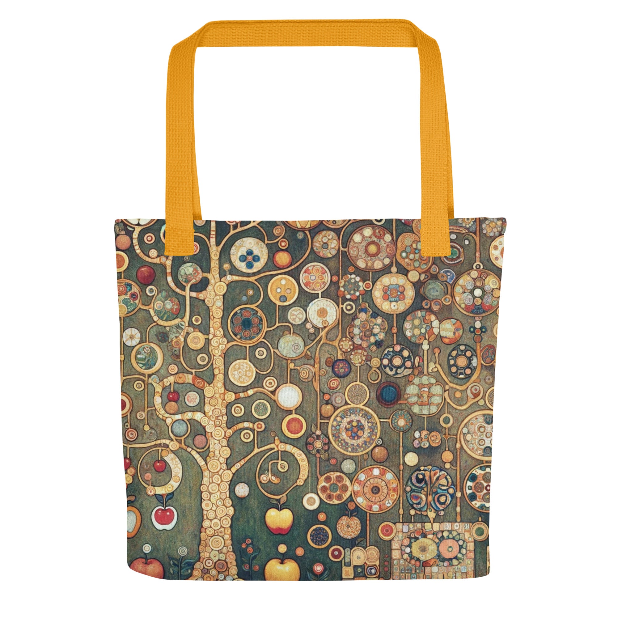 Gustav Klimt 'Apple Tree' Famous Painting Totebag | Allover Print Art Tote Bag