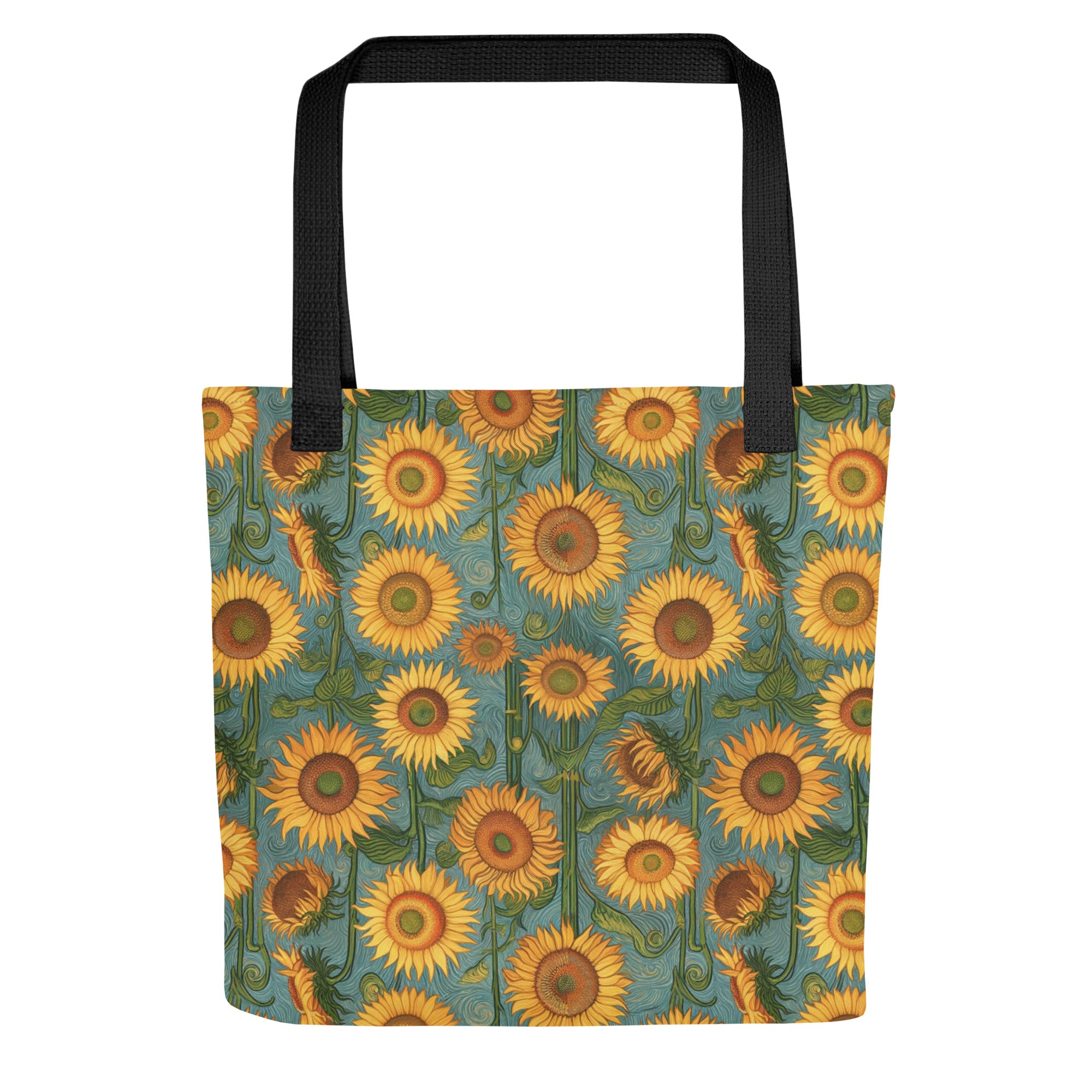 Vincent van Gogh 'Sunflowers' Famous Painting Totebag | Allover Print Art Tote Bag