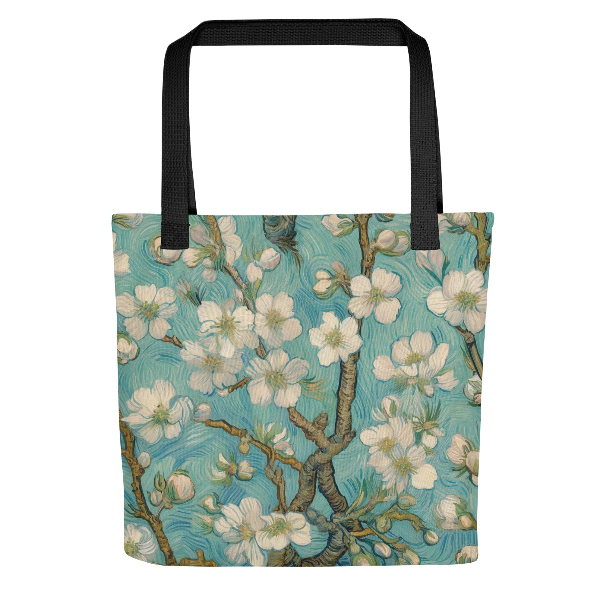 Vincent van Gogh 'Almond Blossom' Famous Painting Totebag | Allover Print Art Tote Bag