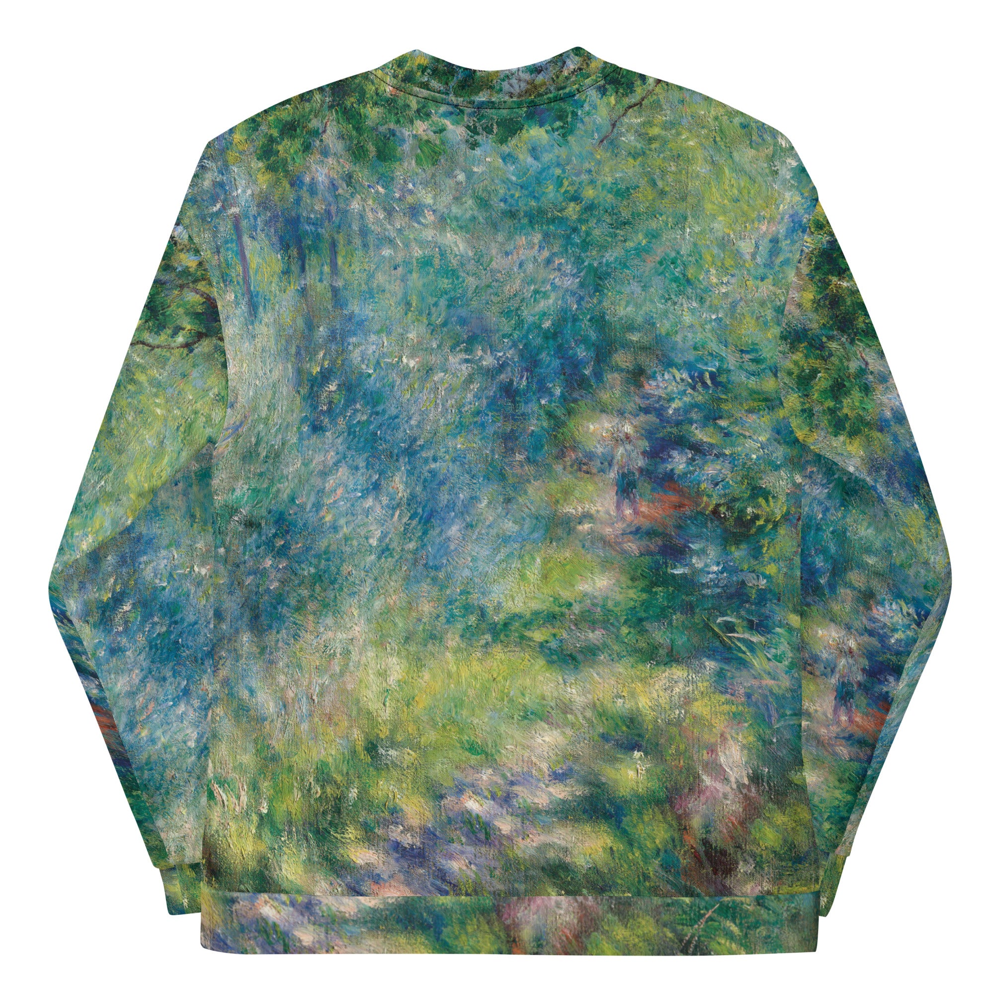 Bomberjacke mit berühmtem Gemälde „Weg im Wald“ von Pierre-Auguste Renoir | Bomberjacke mit Allover-Print, Unisex