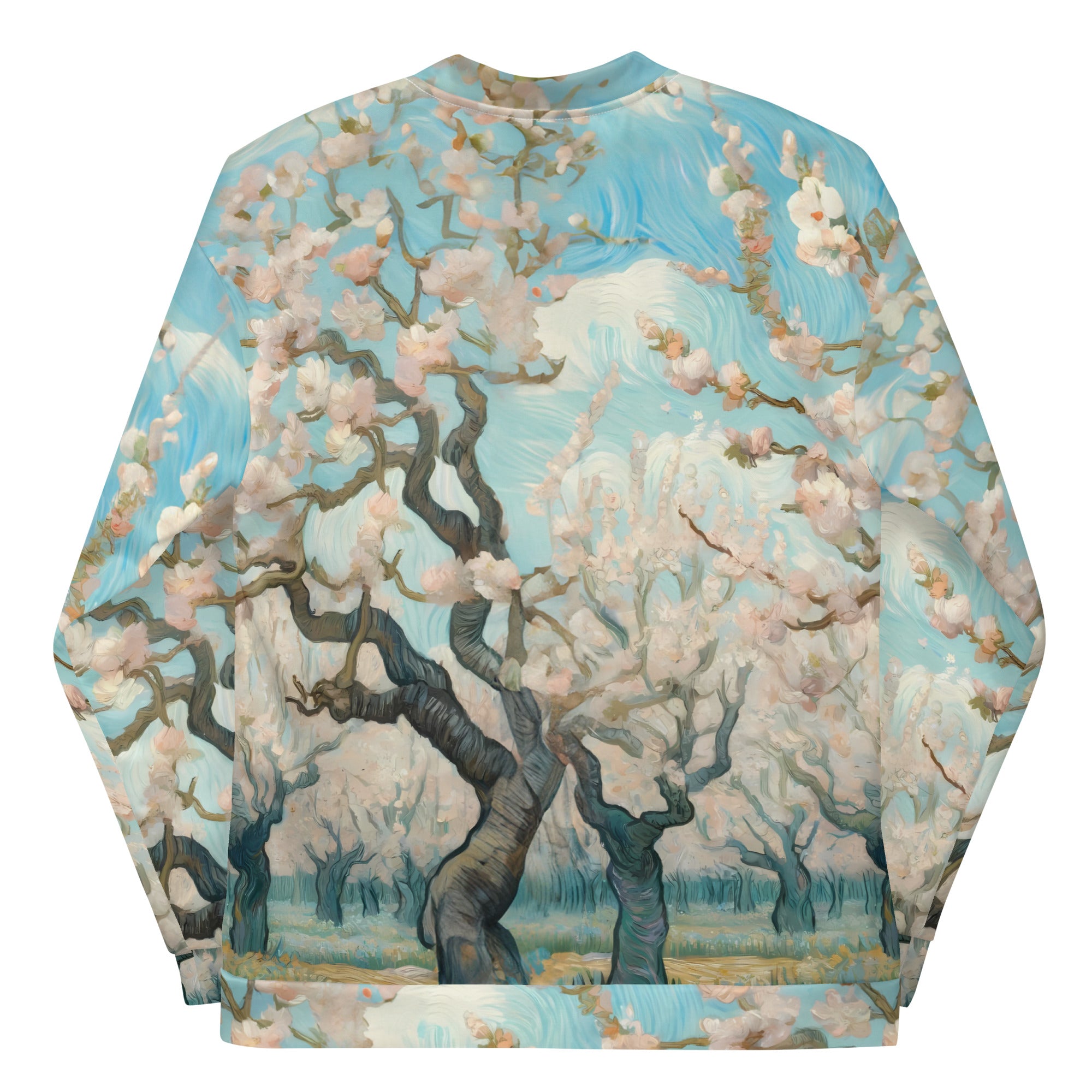 Bomberjacke mit berühmtem Gemälde „Blühender Obstgarten“ von Vincent van Gogh | Bomberjacke mit Allover-Print, Unisex