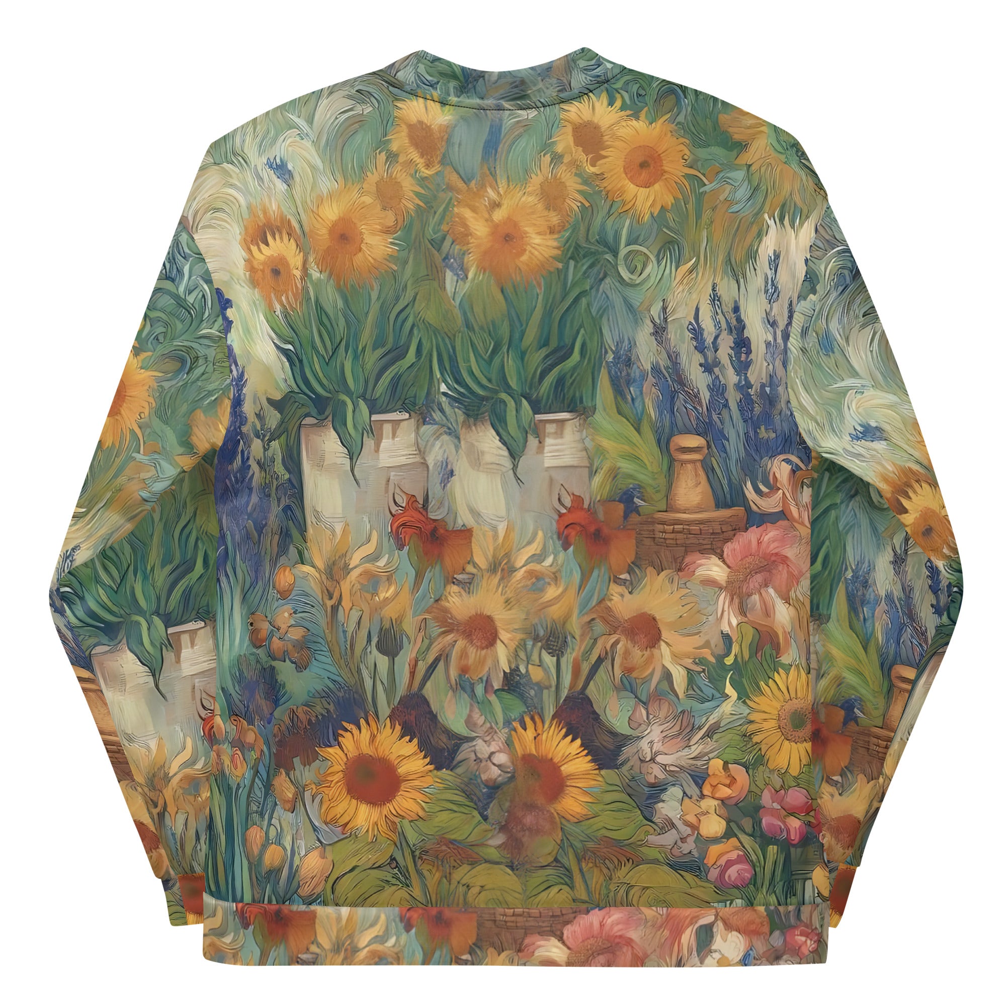 Bomberjacke mit berühmtem Gemälde „Garten in Arles“ von Vincent van Gogh | Bomberjacke mit Allover-Print, Unisex