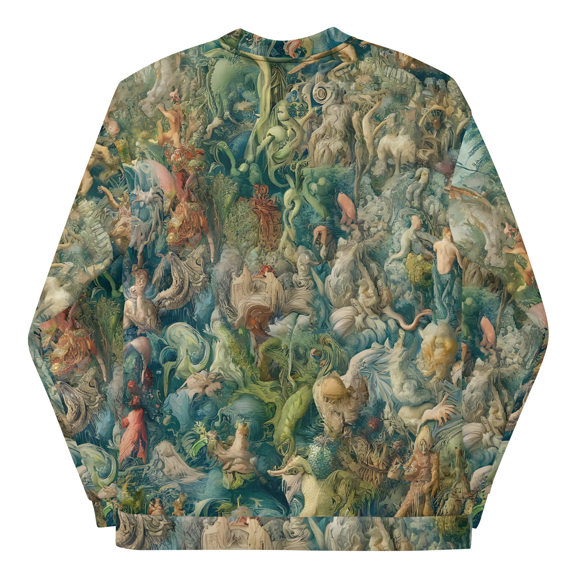 Hieronymus Bosch 'The Garden of Earthly Delights' Famous Painting Bomberjack | Allover Print Unisex Art Bomber Jacket