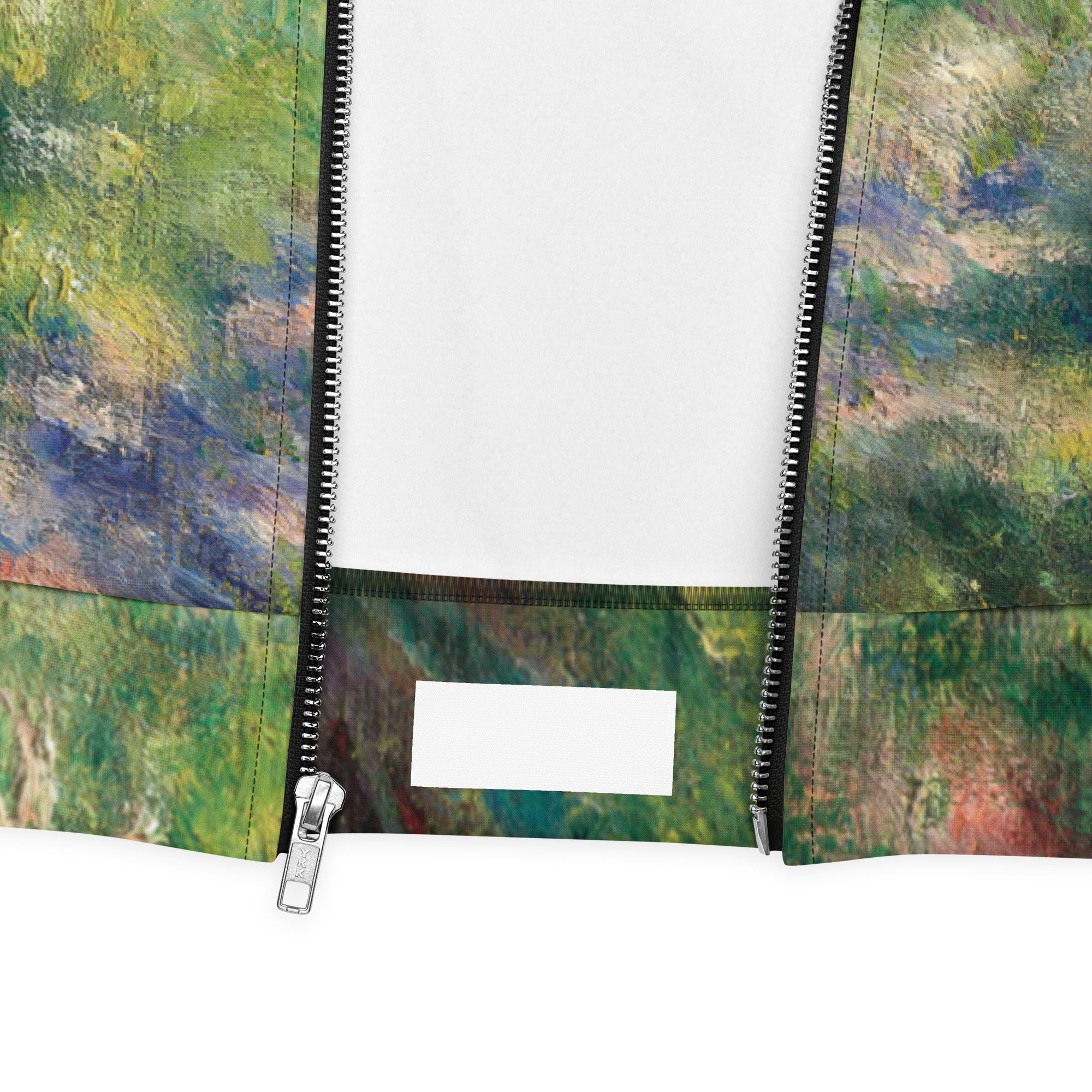 Bomberjacke mit berühmtem Gemälde „Weg im Wald“ von Pierre-Auguste Renoir | Bomberjacke mit Allover-Print, Unisex