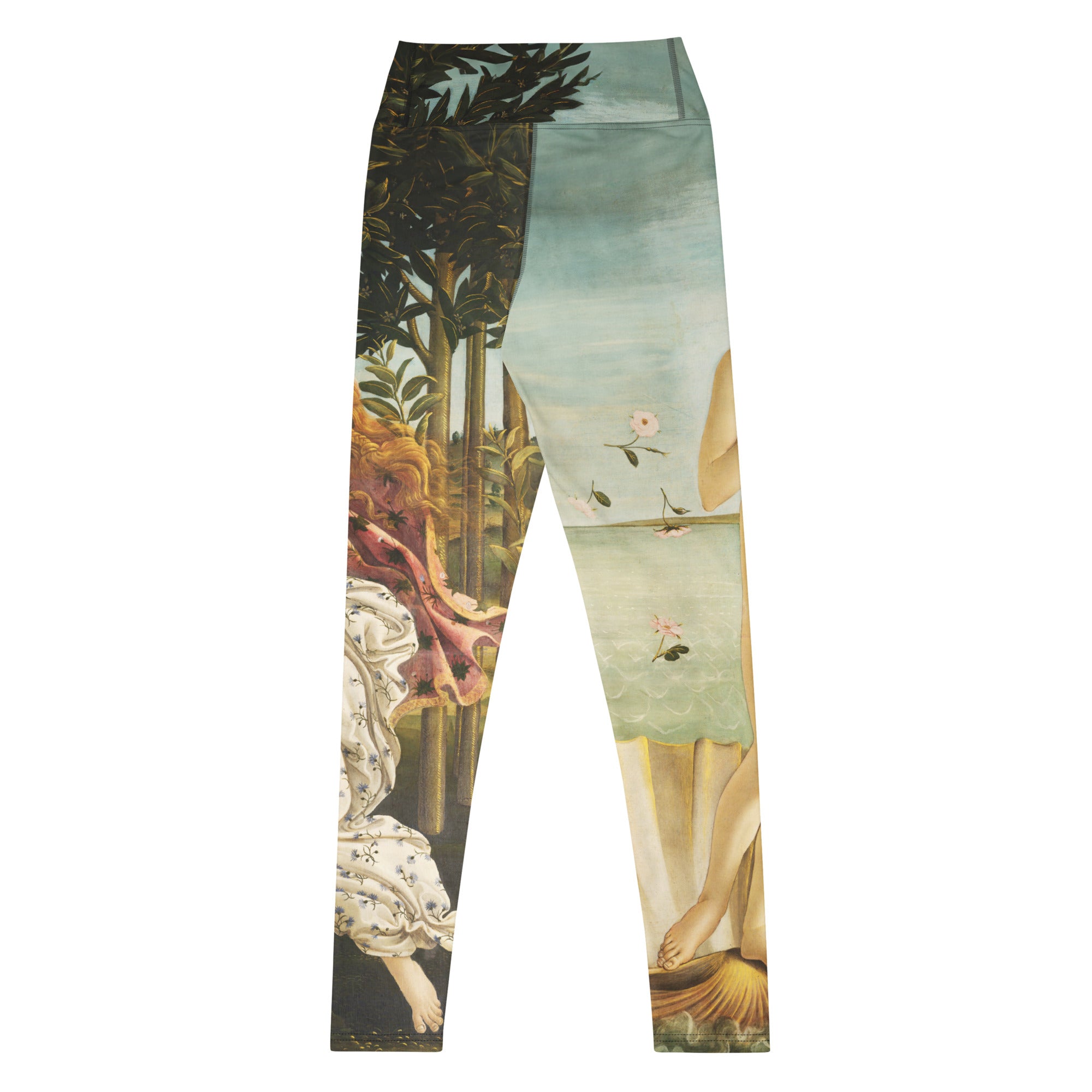 Yoga-Leggings mit berühmtem Gemälde „Die Geburt der Venus“ von Sandro Botticelli | Premium-Kunst-Yoga-Leggings