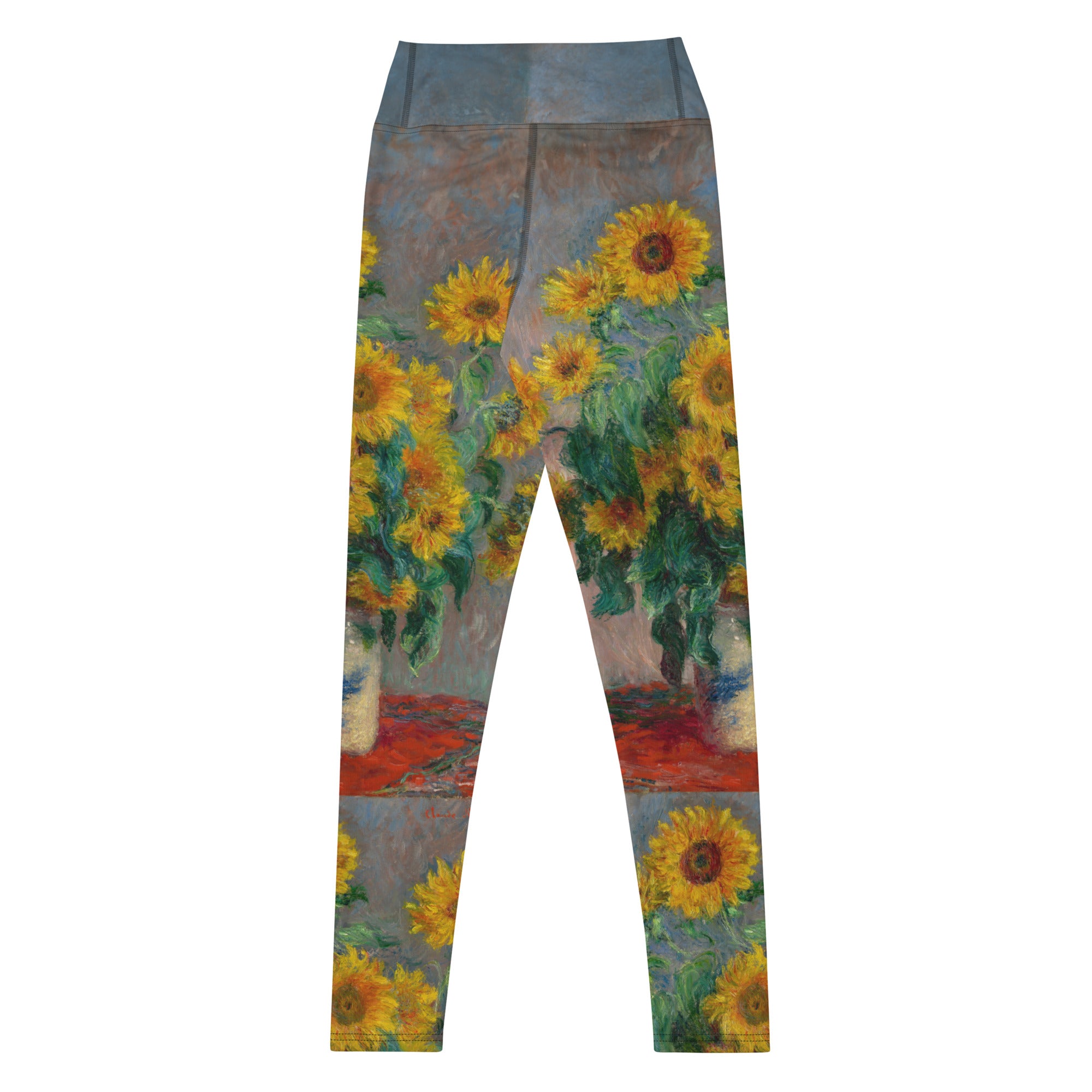 Claude Monet 'Sonnenblumenstrauß' Berühmtes Gemälde Yoga Leggings | Premium Art Yoga Leggings