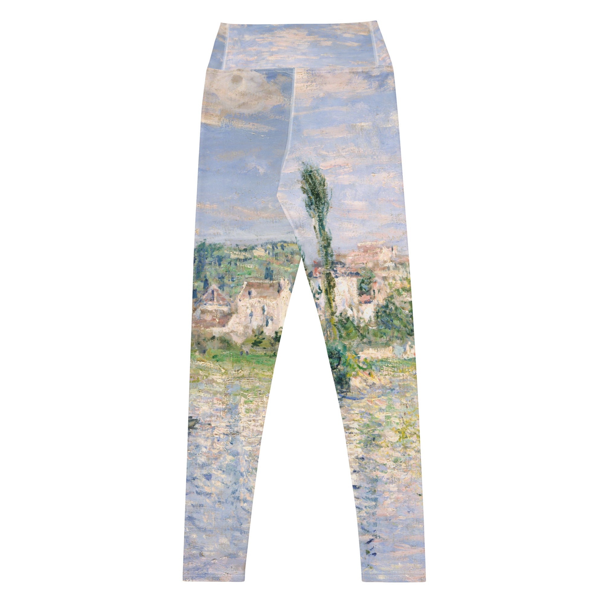 Claude Monet 'Vetheuil im Sommer' Berühmtes Gemälde Yoga Leggings | Premium Art Yoga Leggings