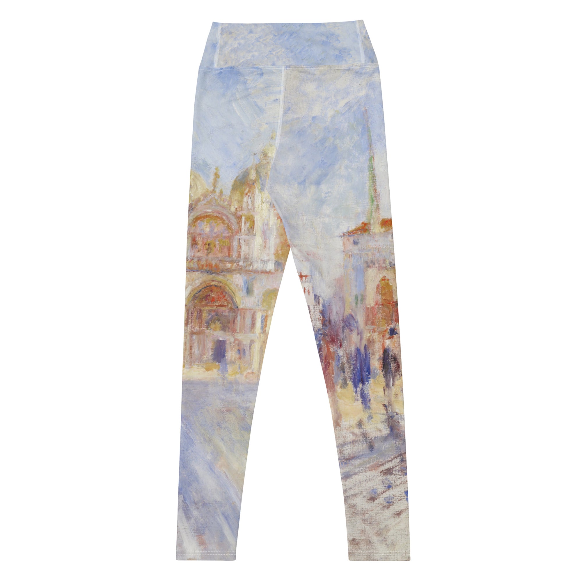 Pierre-Auguste Renoir Yoga-Leggings „Der Markusplatz, Venedig“, berühmtes Gemälde | Premium-Kunst-Yoga-Leggings