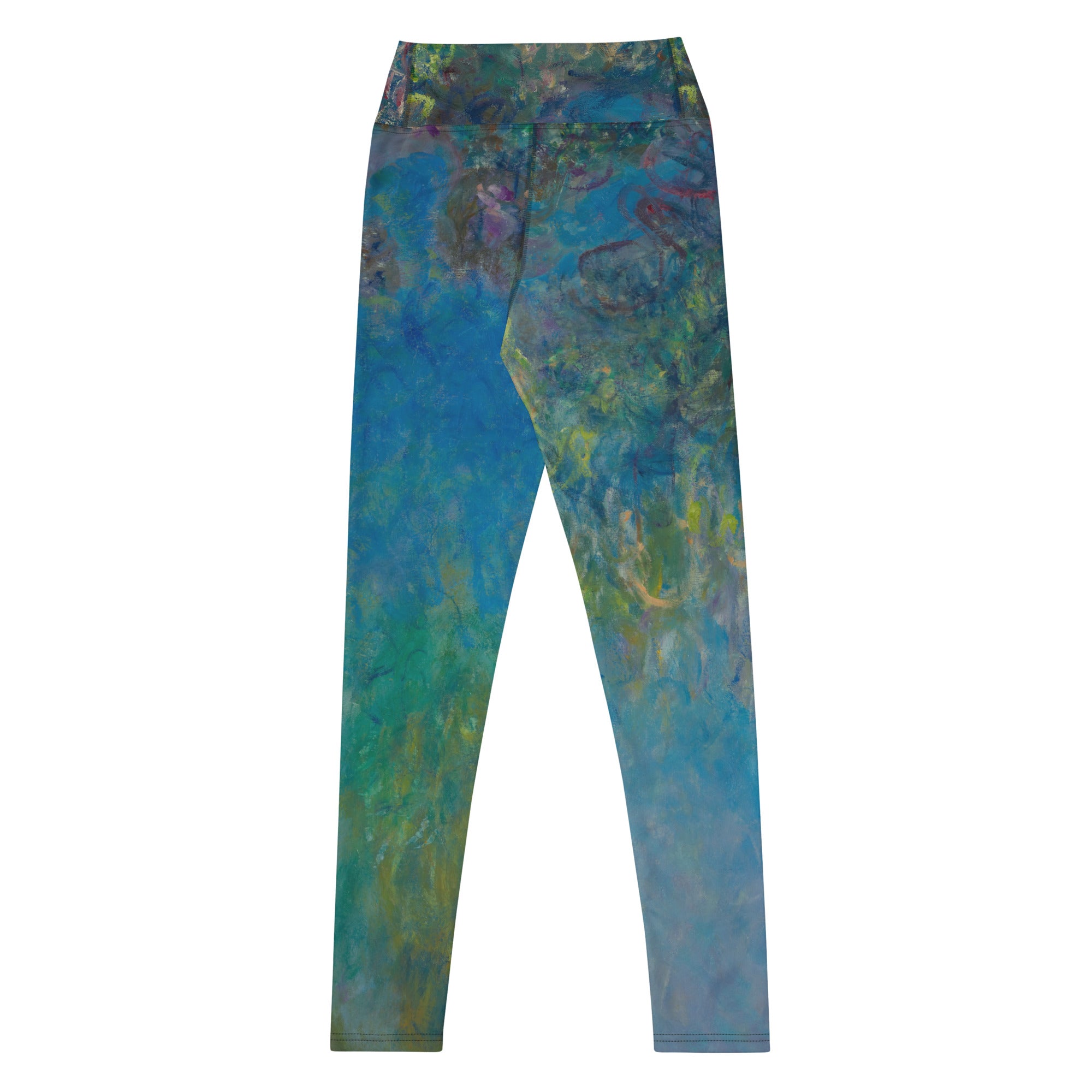 Claude Monet 'Wisteria' Famous Painting Yoga Leggings | Premium Art Yoga Leggings