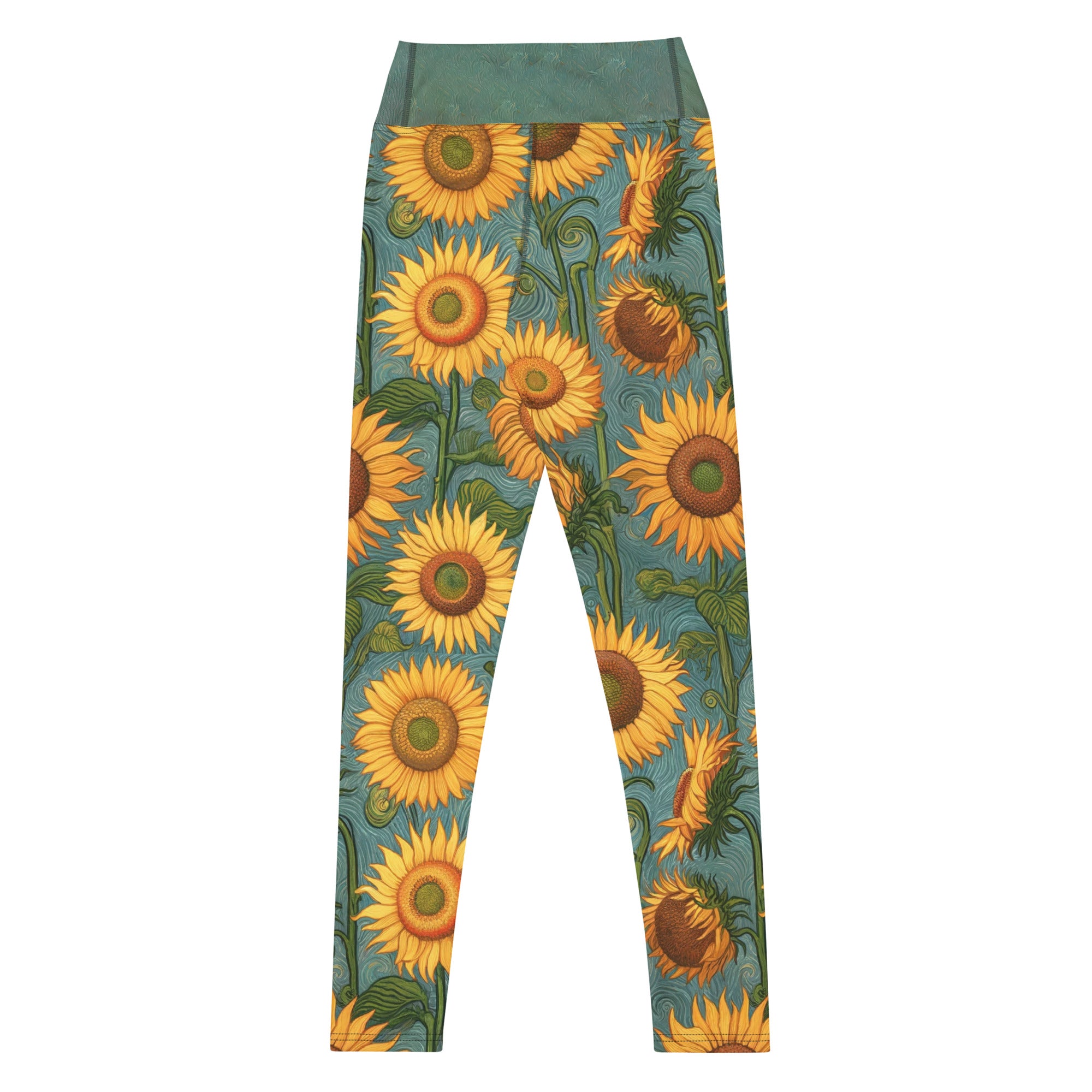 Vincent van Gogh 'Sunflowers' Famous Painting Yoga Leggings | Premium Art Yoga Leggings