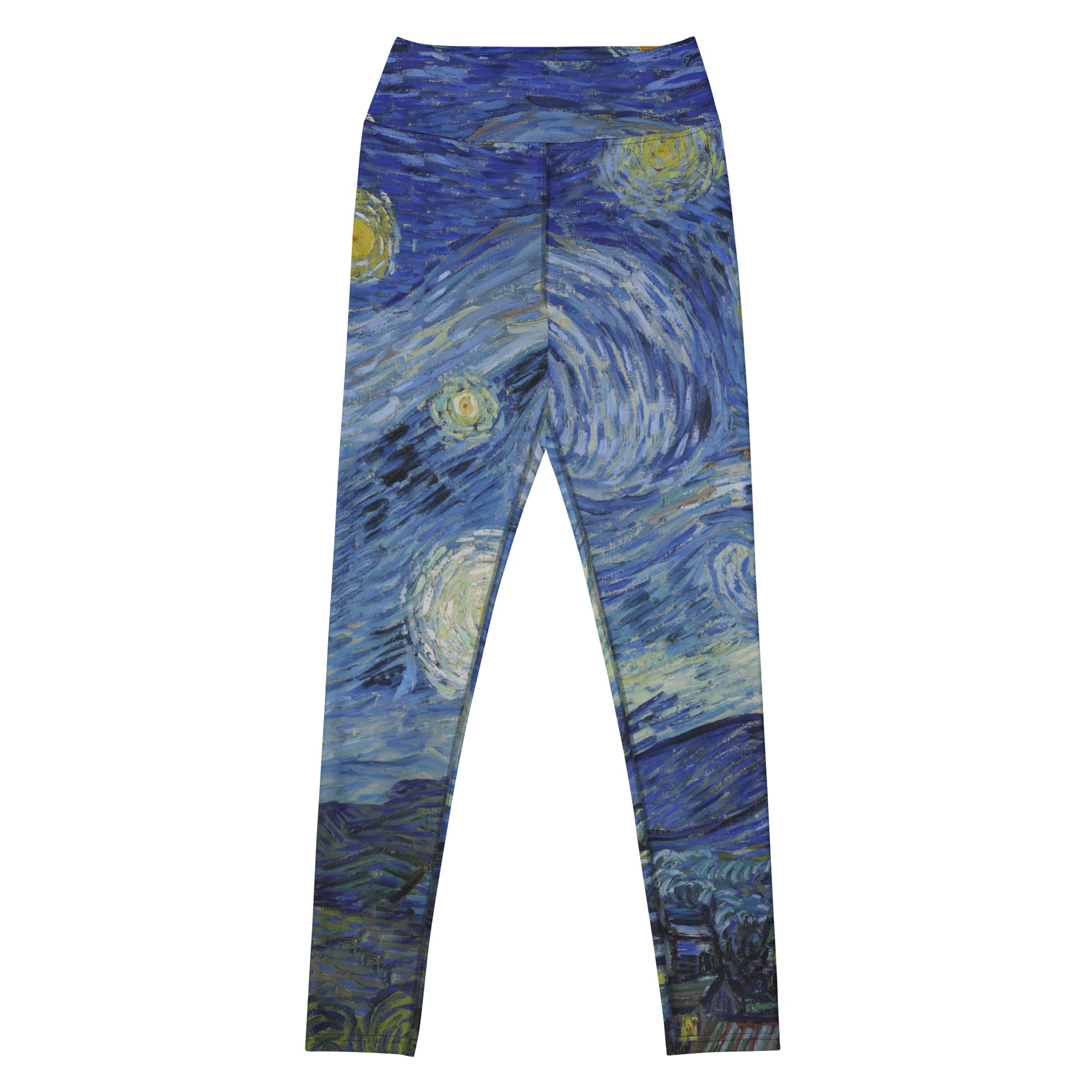 Yoga-Leggings „Sternennacht“ von Vincent van Gogh, berühmtes Gemälde | Premium-Kunst-Yoga-Leggings