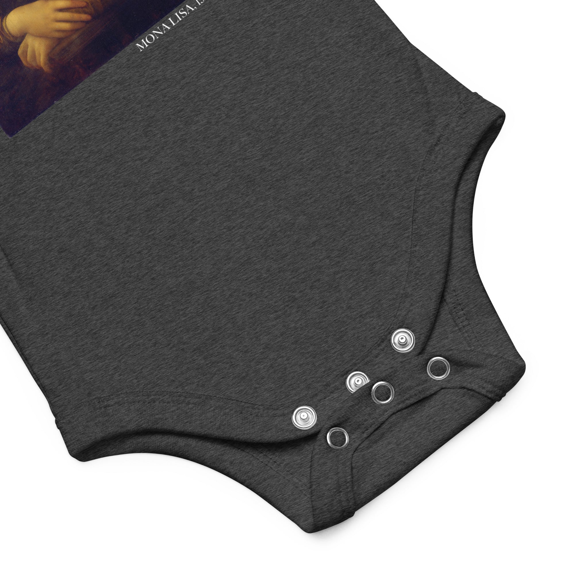 Leonardo da Vinci 'Mona Lisa' Famous Painting Short Sleeve One Piece | Premium Baby Art One Sleeve